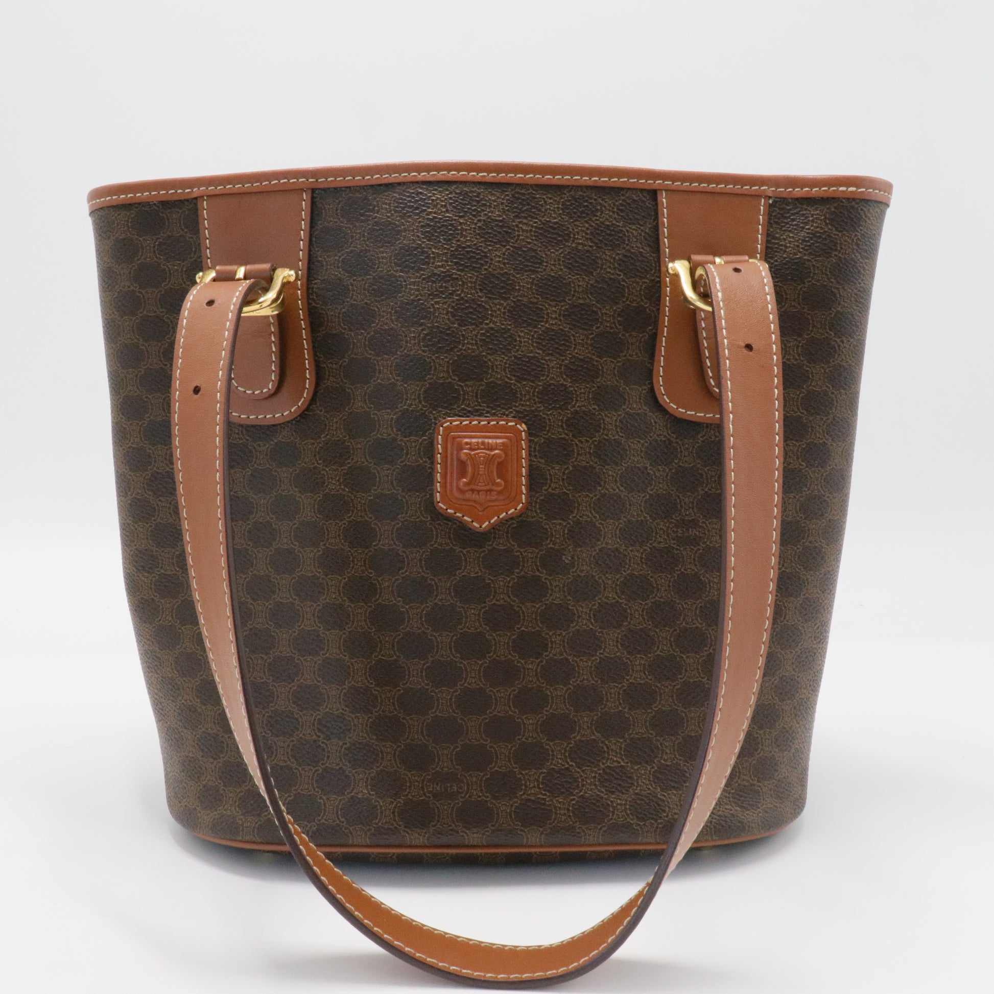 Triomphe Tote Bag Leather Small