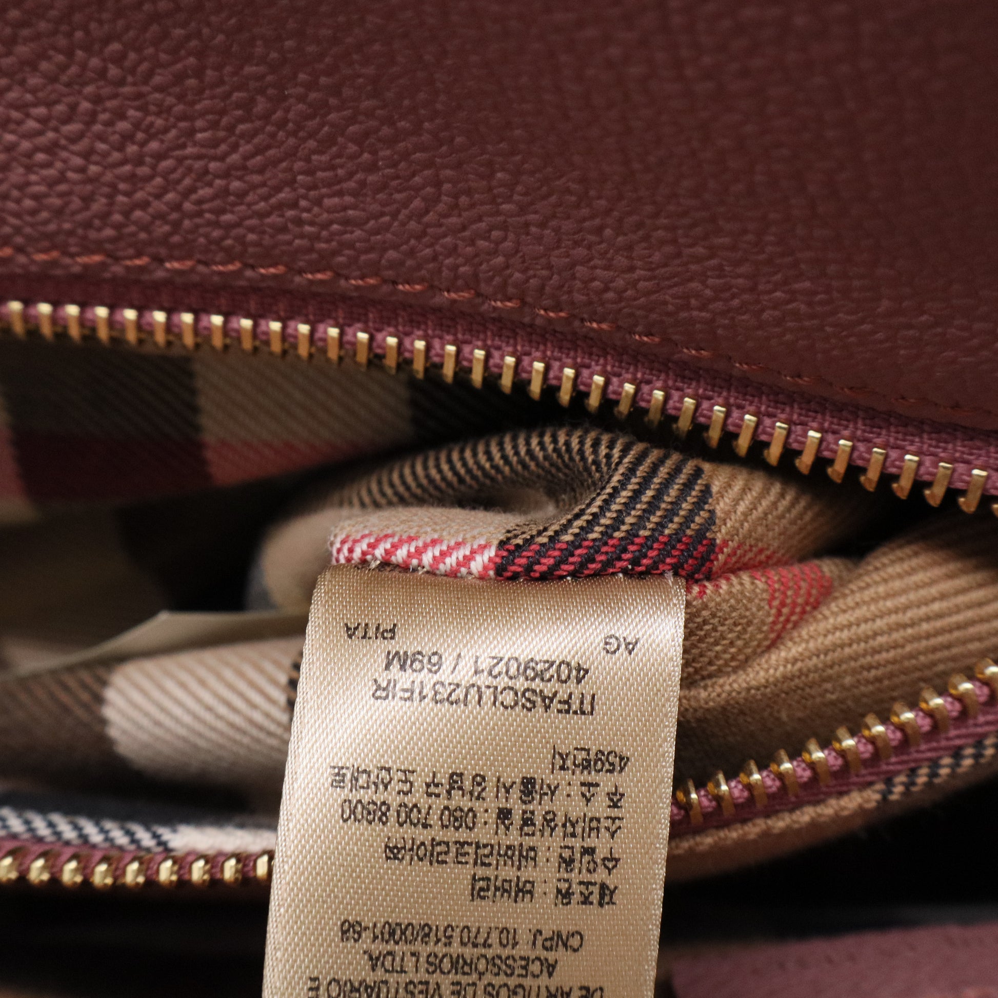 Burberry Dusty Pink Grained Leather Medium Buckle Tote Bag Twins B20458