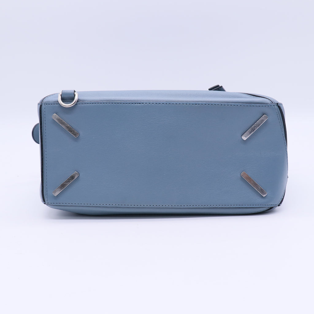 Calfskin Medium Puzzle Bag Stone Blue  TWINS B21089