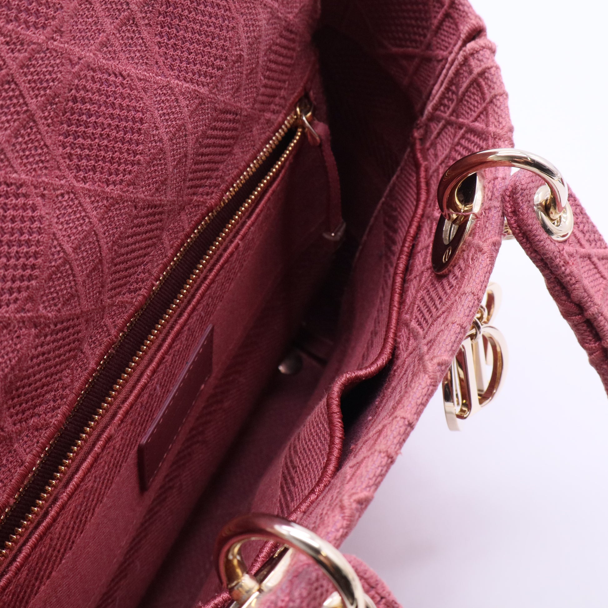 Borsa Dior Lady D-Lite rossa Rosso
