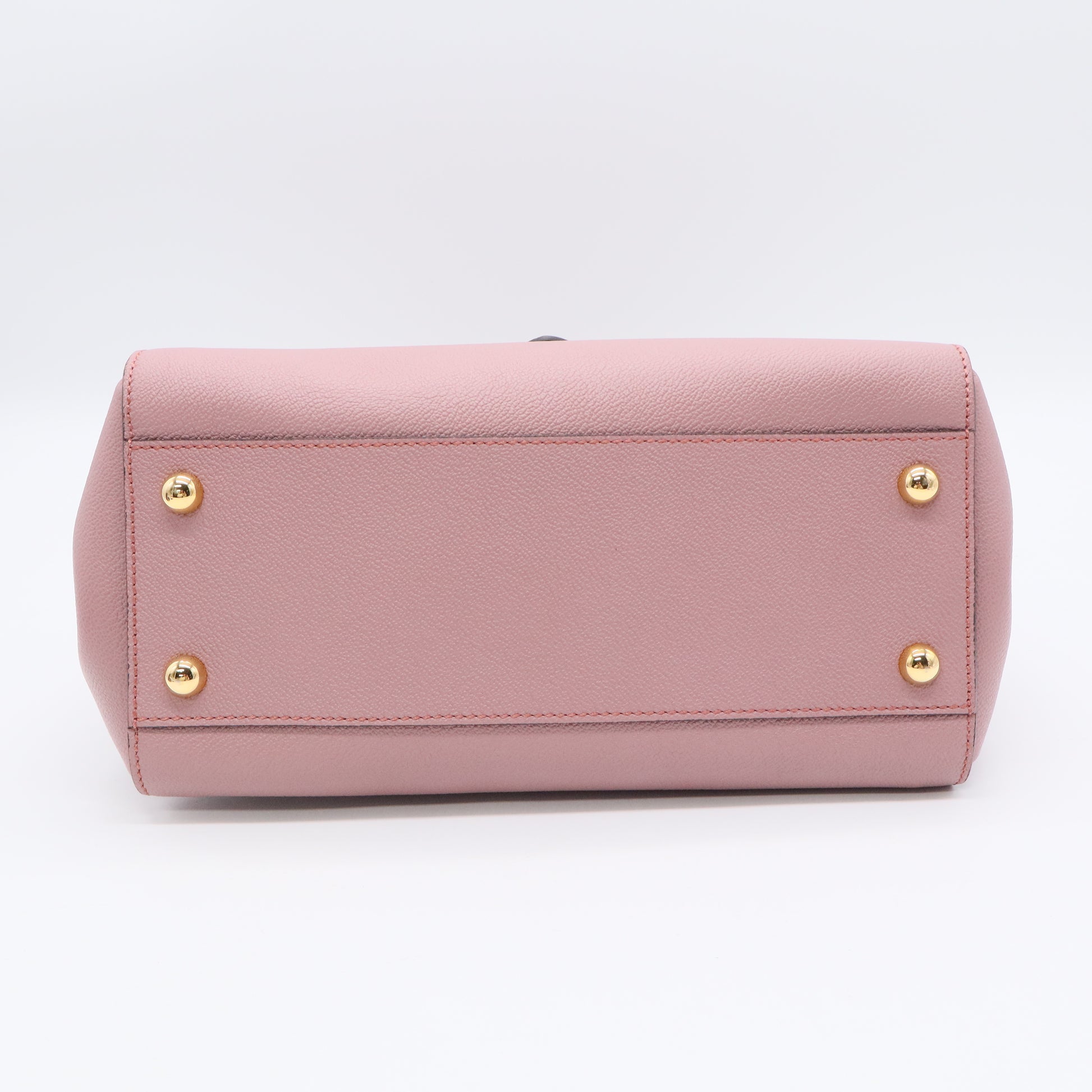 Burberry Dusty Pink Grained Leather Medium Buckle Tote Bag Twins B20458