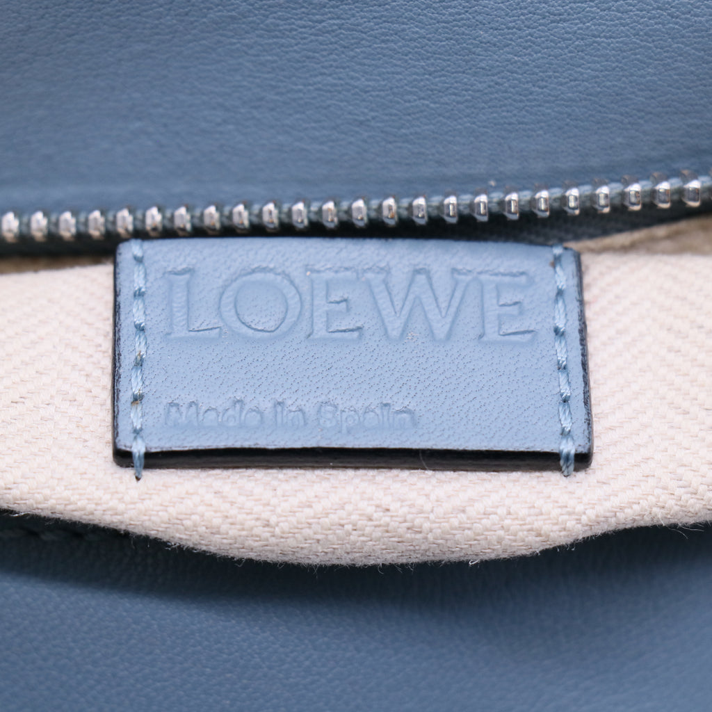 Calfskin Medium Puzzle Bag Stone Blue  TWINS B21089