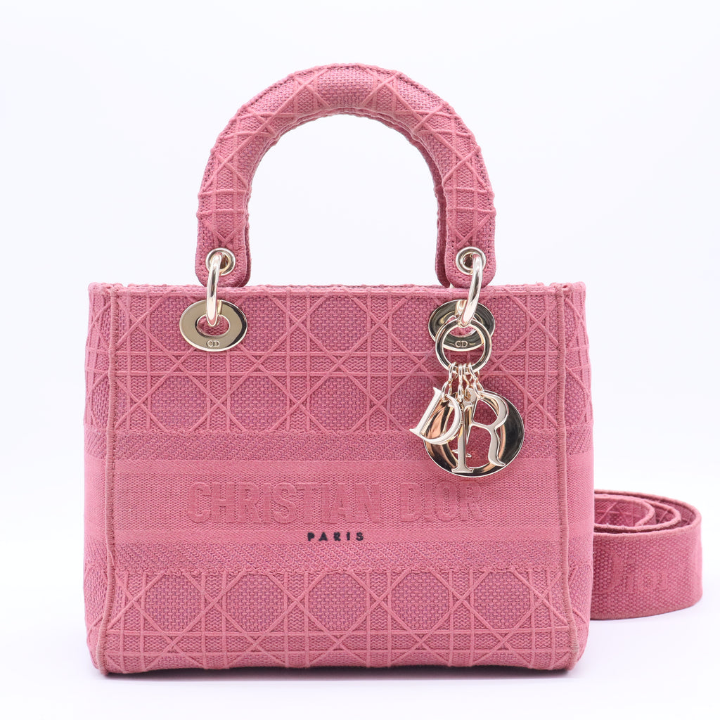 Borsa Dior Lady D-Lite rossa Rosso