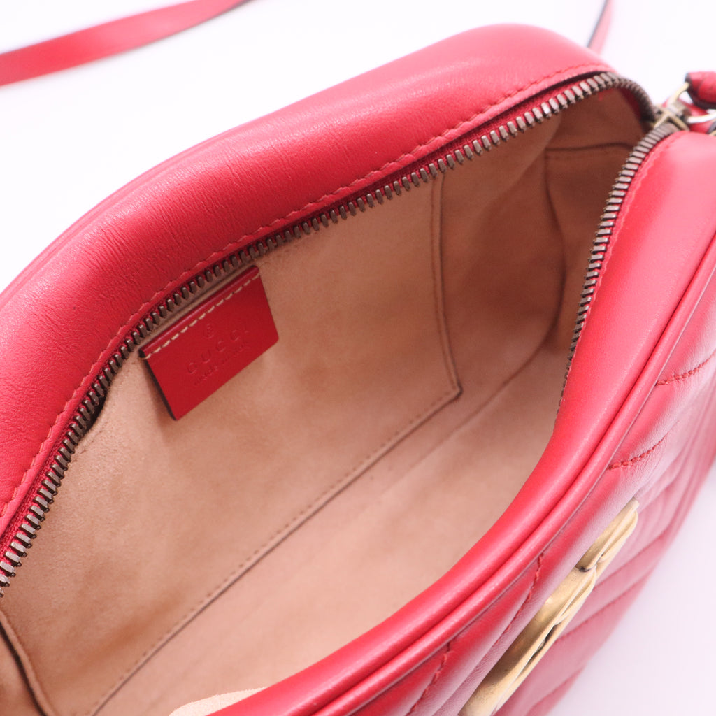 GG Marmont Shoulder Bag Matelasse Leather Small