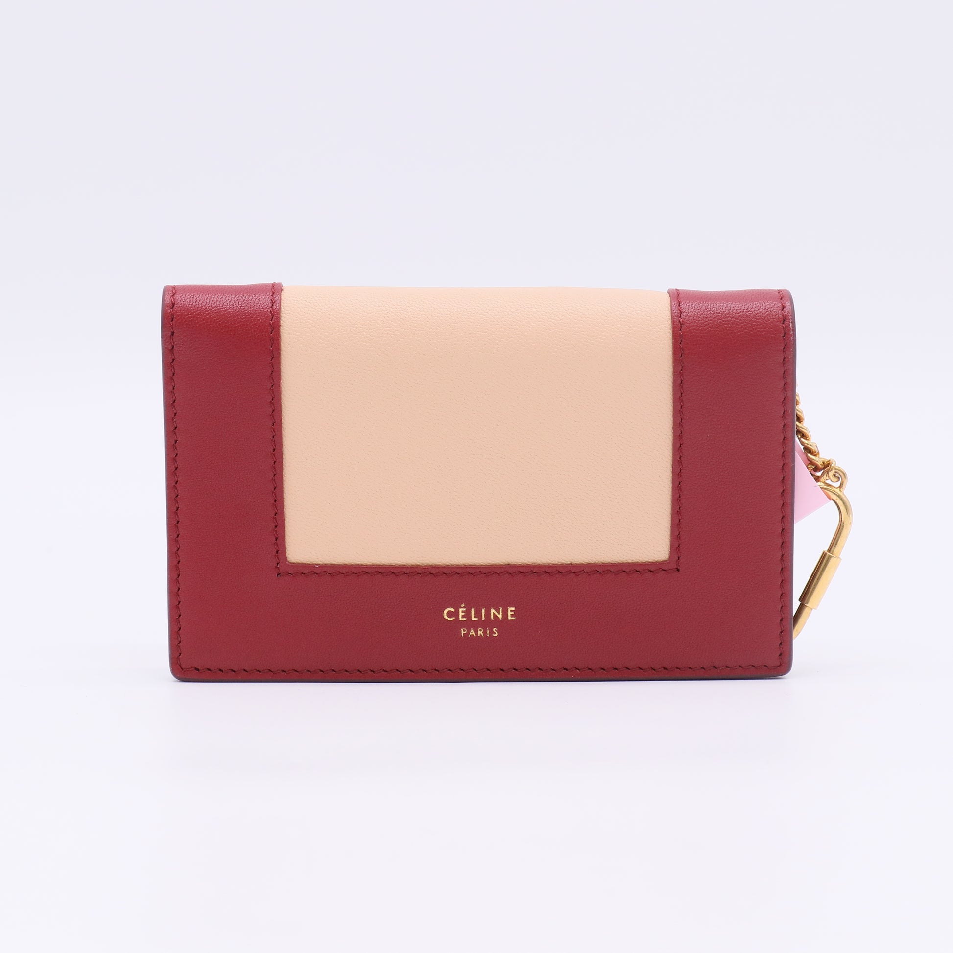 Celine Frame Flap Wallet Leather Compact twins LDJ5116
