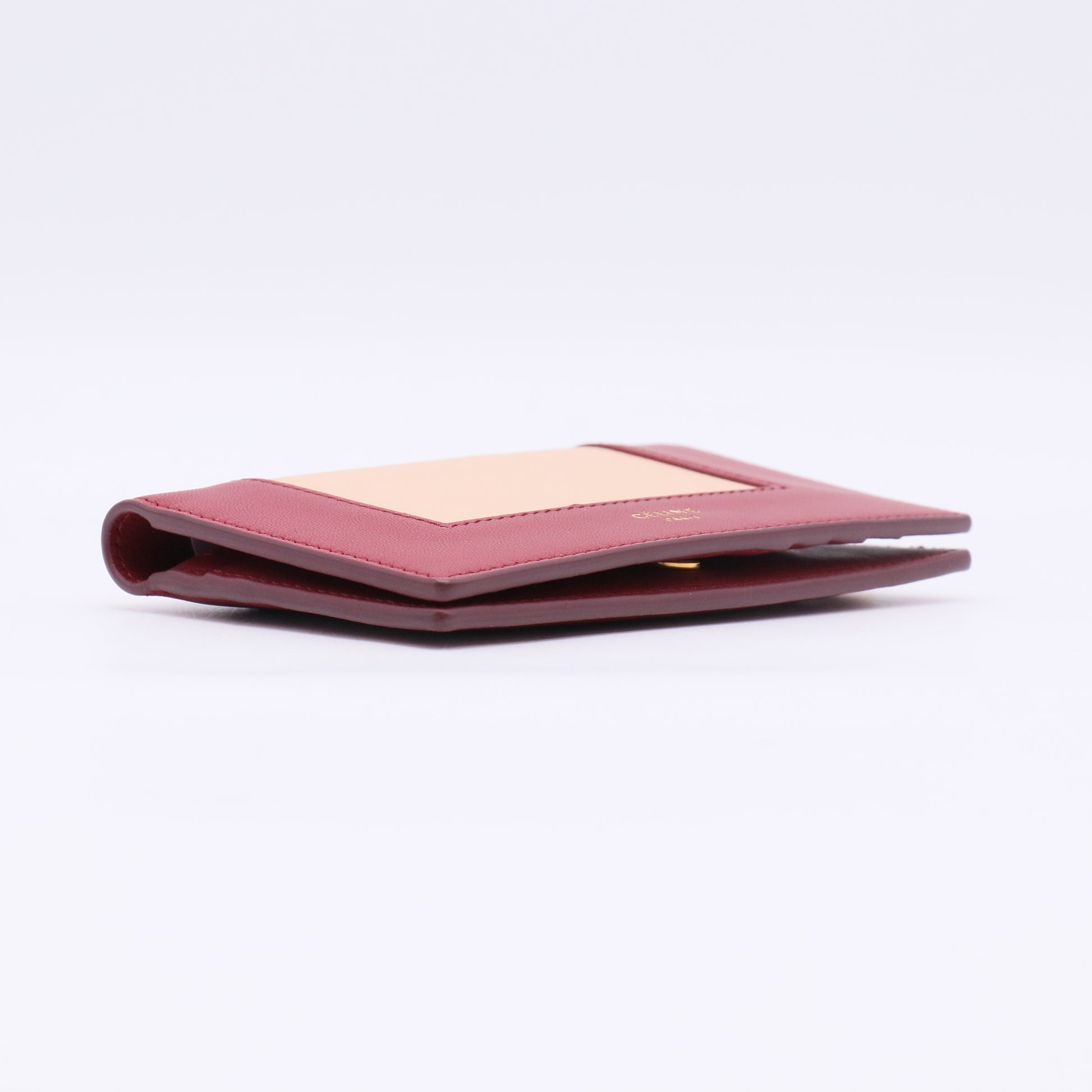 Celine Frame Flap Wallet Leather Compact twins LDJ5116