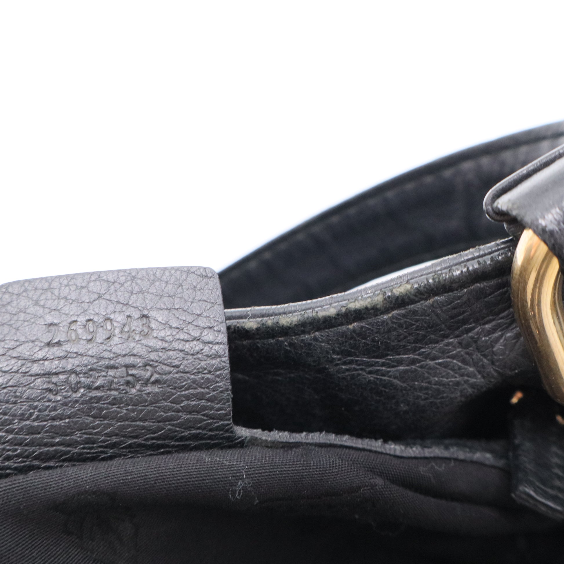 Gucci Black Leather Sienna Tote Bag