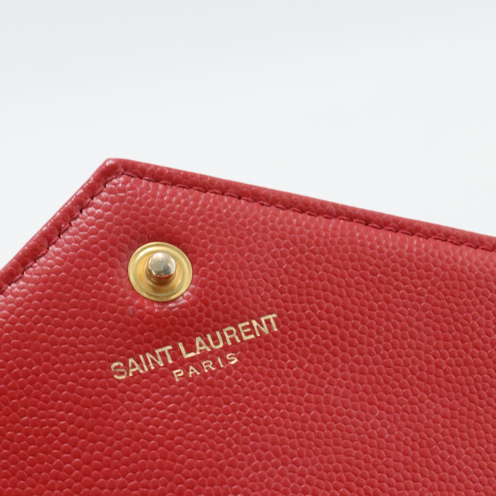 Classic Monogram Wallet on Chain Matelasse Chevron Leather Medium