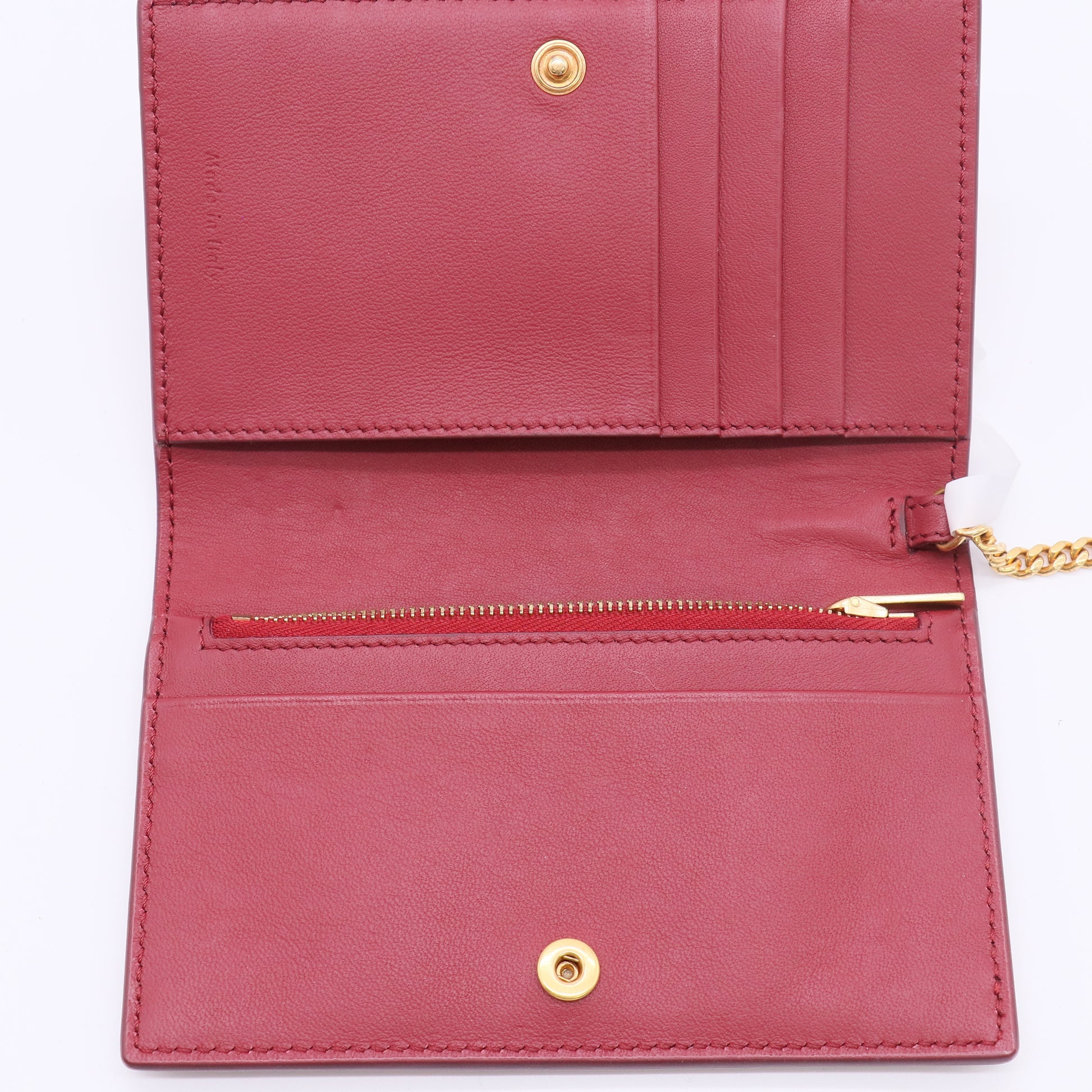 Celine Frame Flap Wallet Leather Compact twins LDJ5116