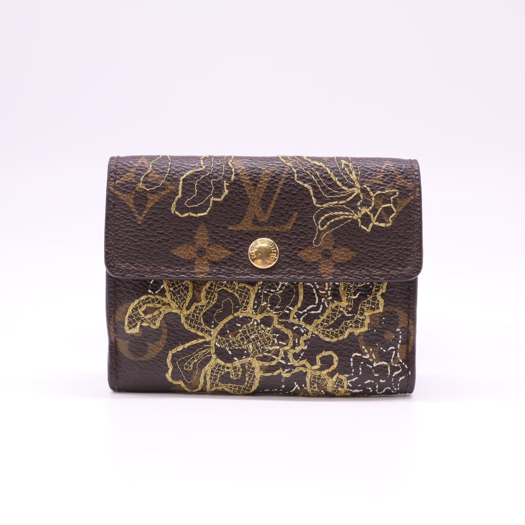 Louis Vuitton Limited Edition Gold Monogram Dentelle Ludlow Wallet W22088