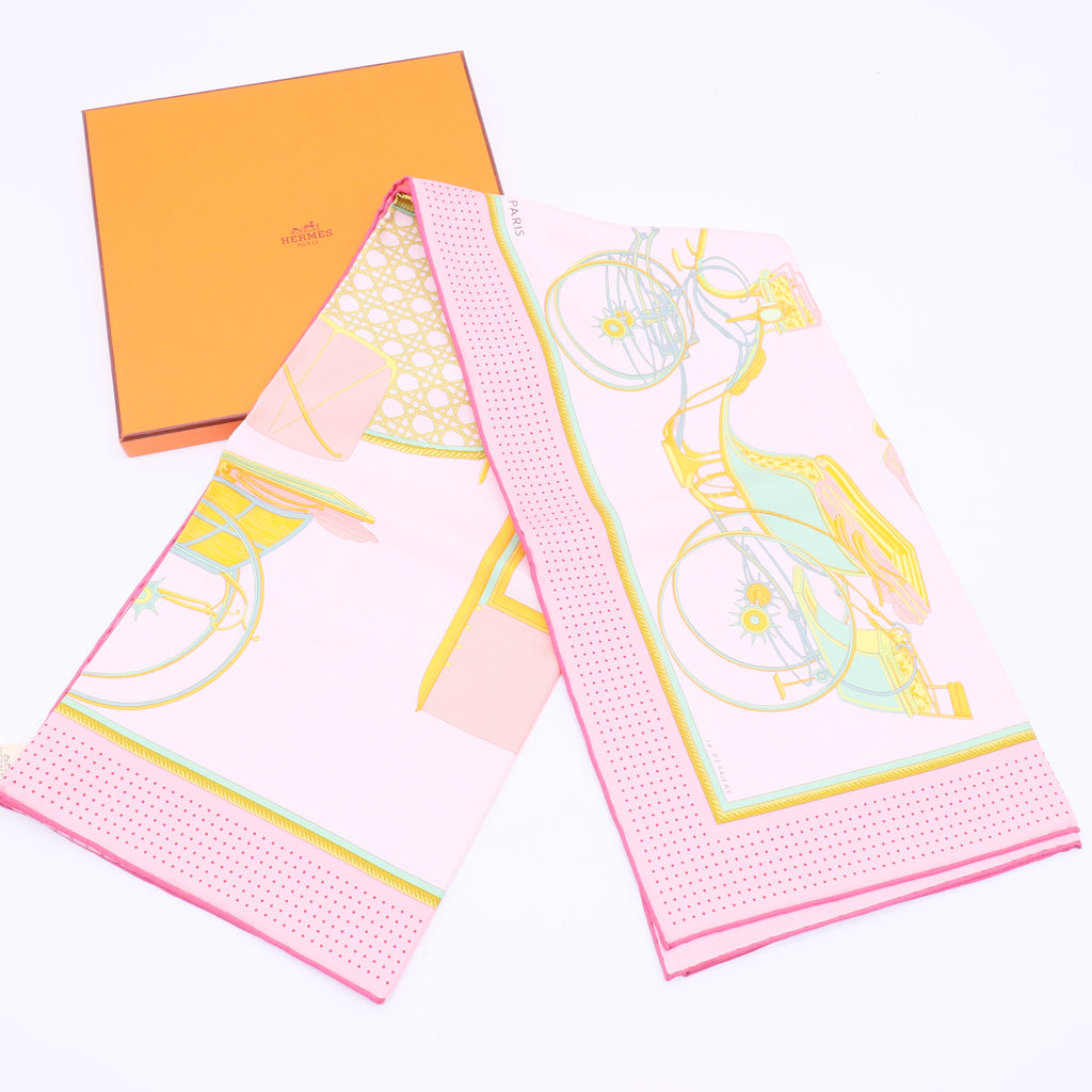 Les Voitures a Transformation Silk Scarf twins LDJ2444