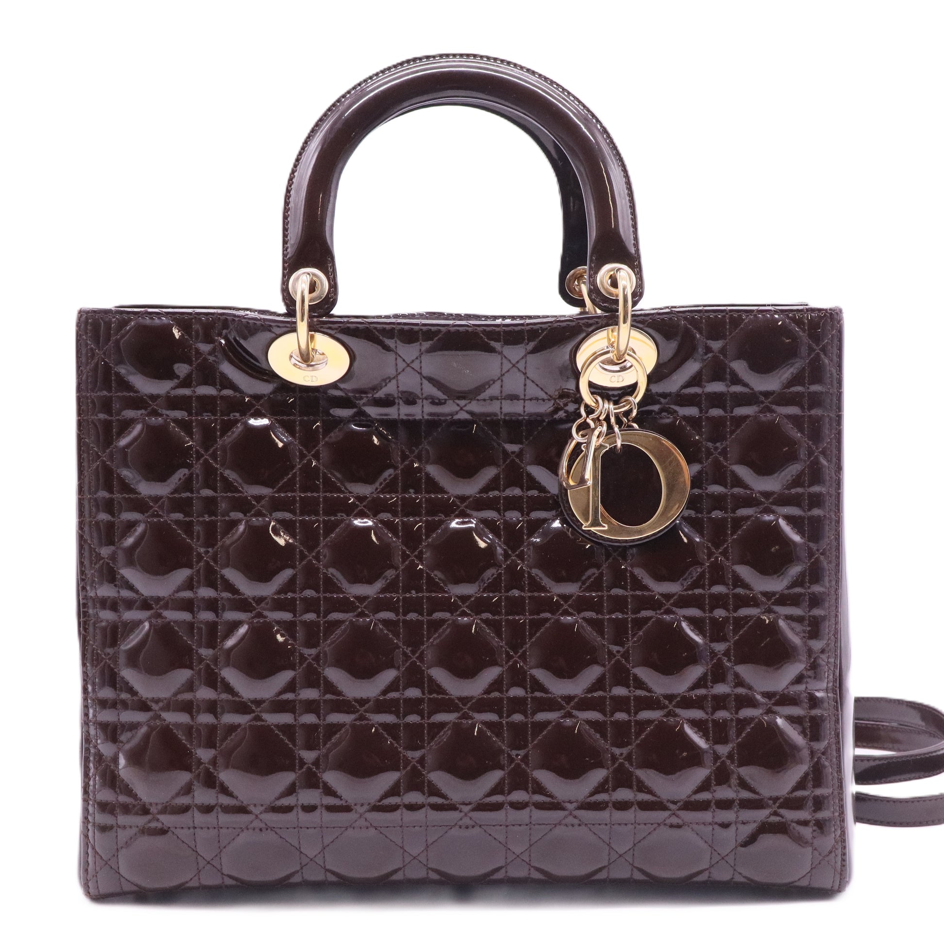 Large Patent Lady Dior Bag