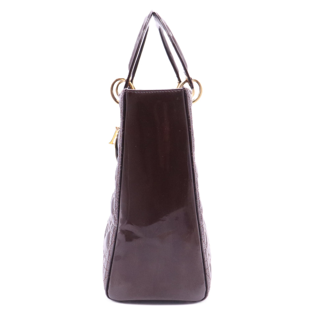 Large Patent Lady Dior Bag
