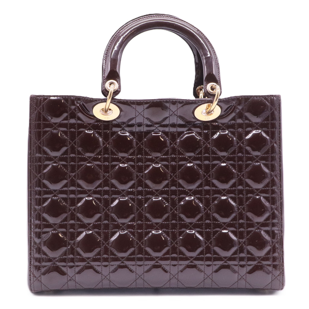 Large Patent Lady Dior Bag