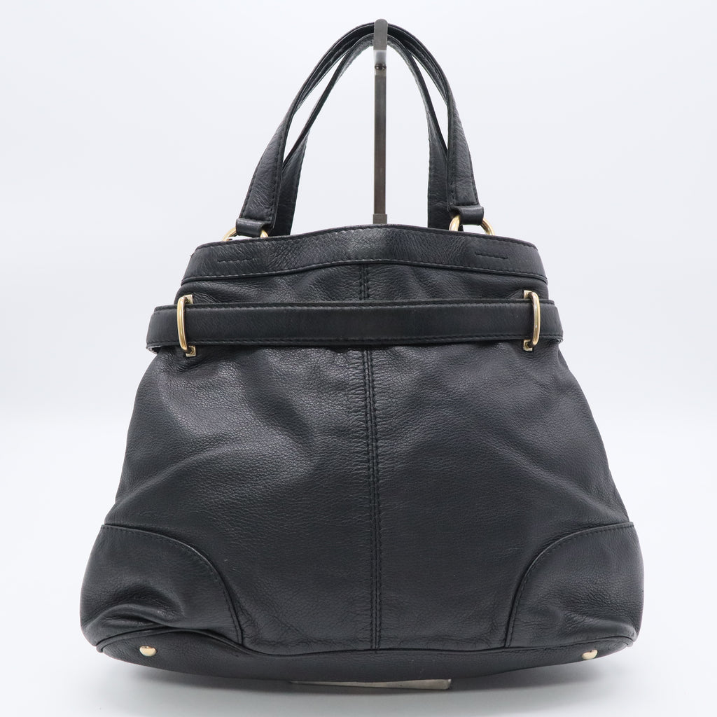 Gucci Black Leather Sienna Tote Bag