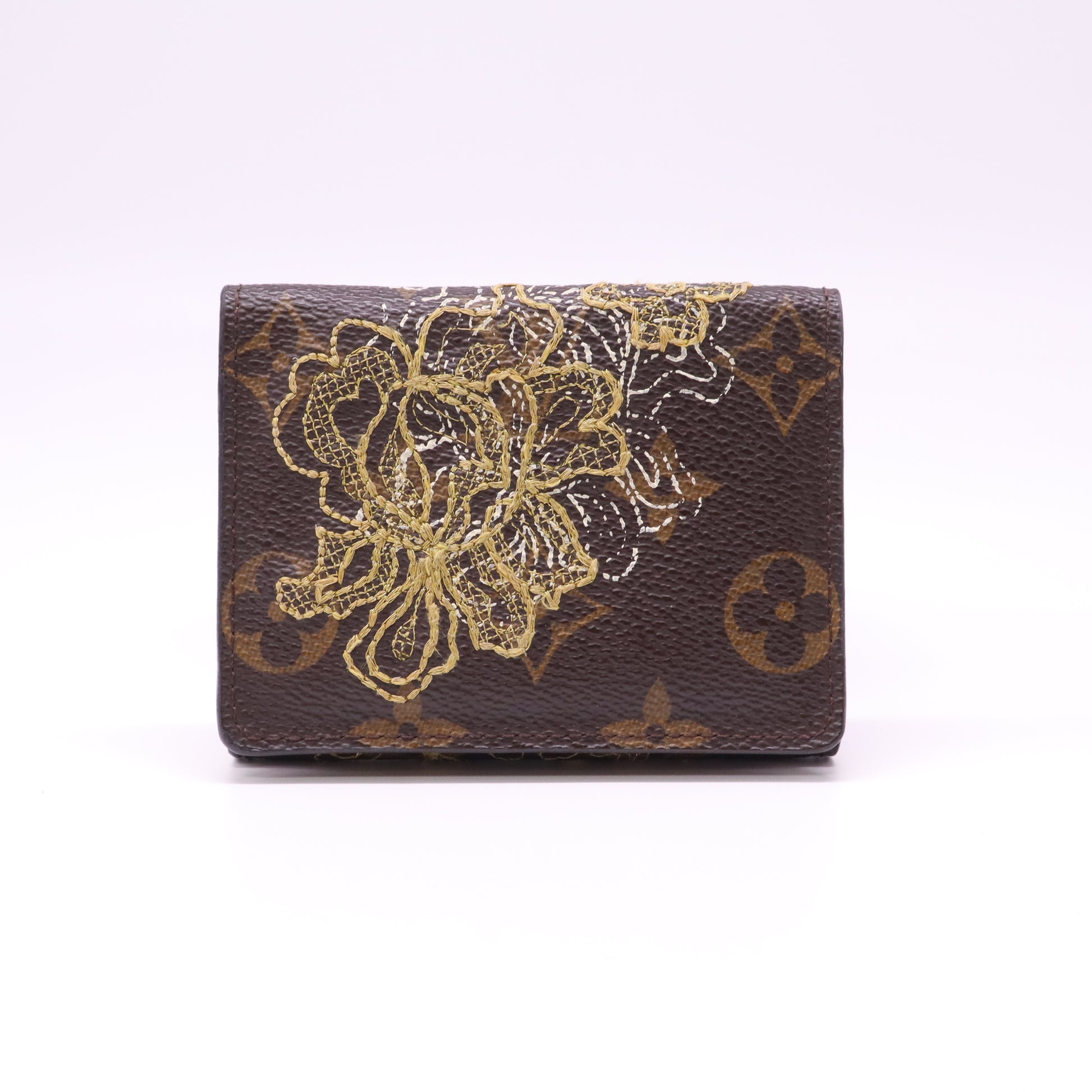 Louis Vuitton Limited Edition Gold Monogram Dentelle Ludlow Wallet W22088