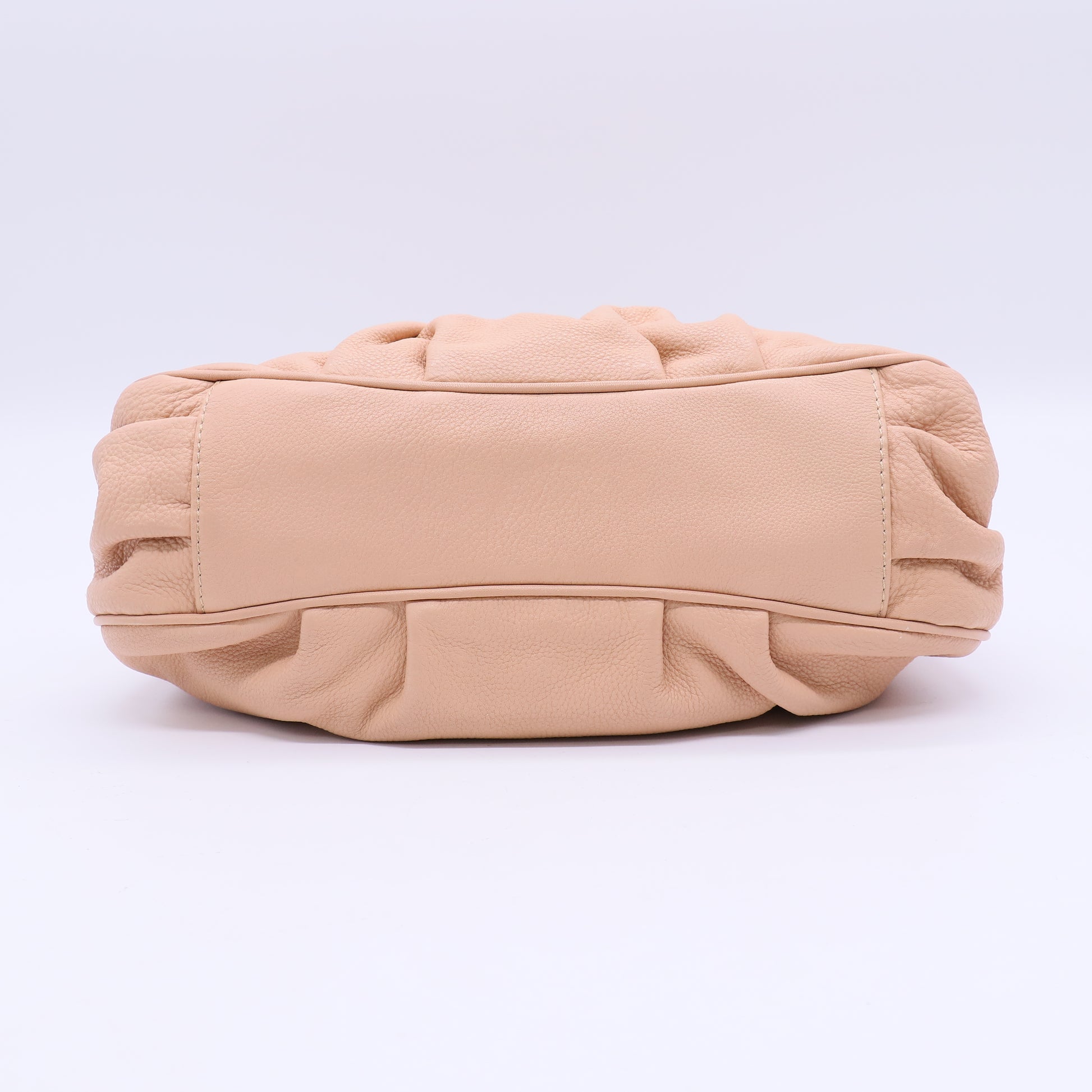 Fendi Beige Leather Mia Agnello Bag twins B21450