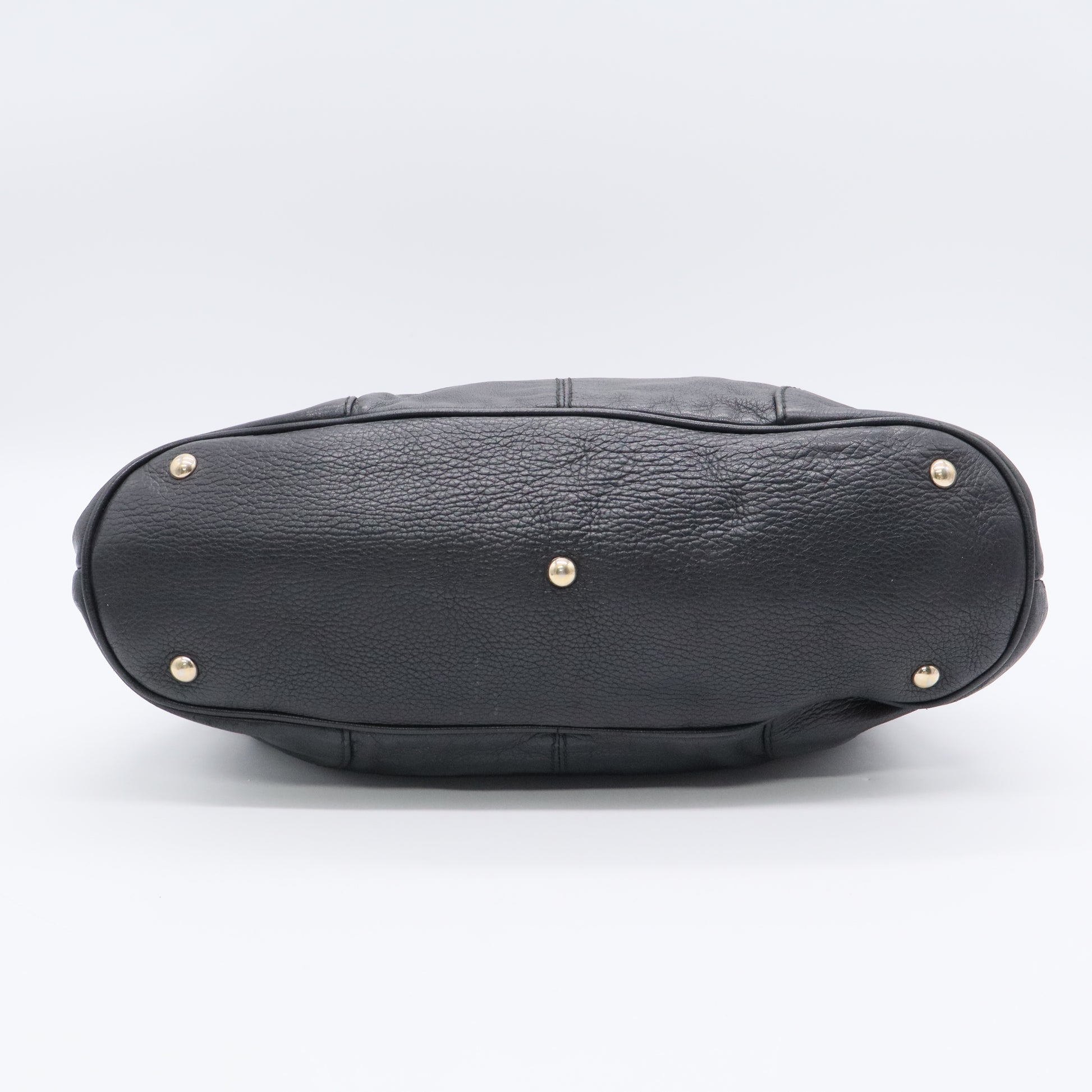 Gucci Black Leather Sienna Tote Bag