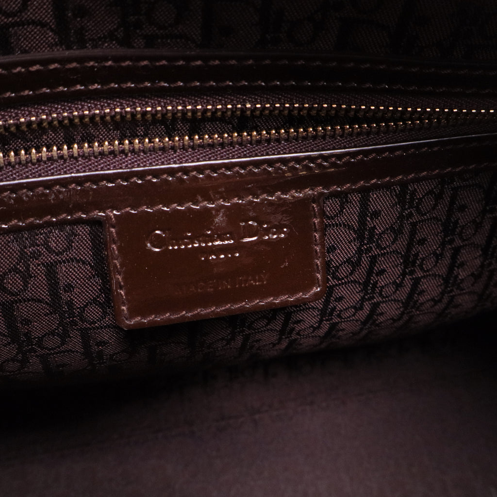 Large Patent Lady Dior Bag