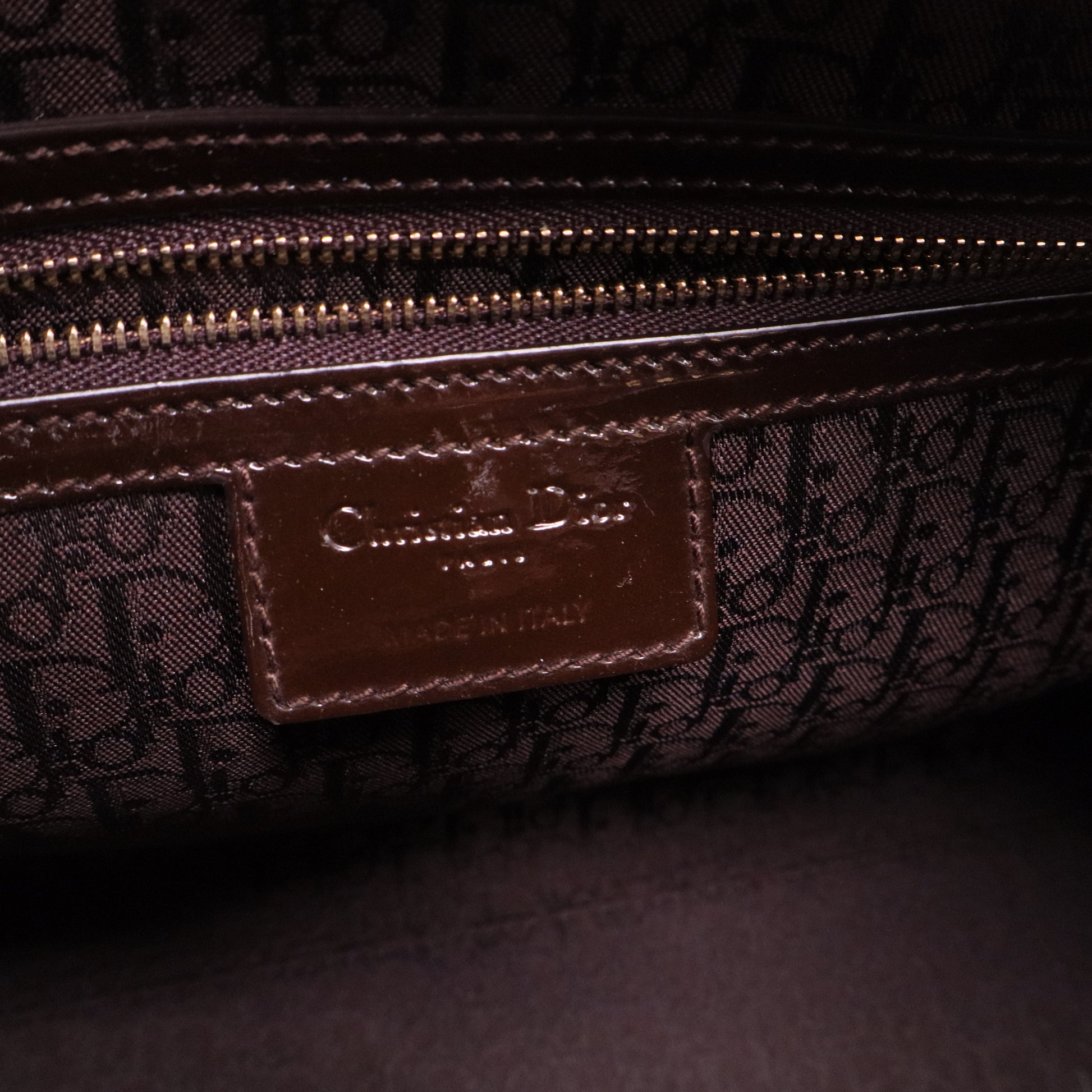 Large Patent Lady Dior Bag