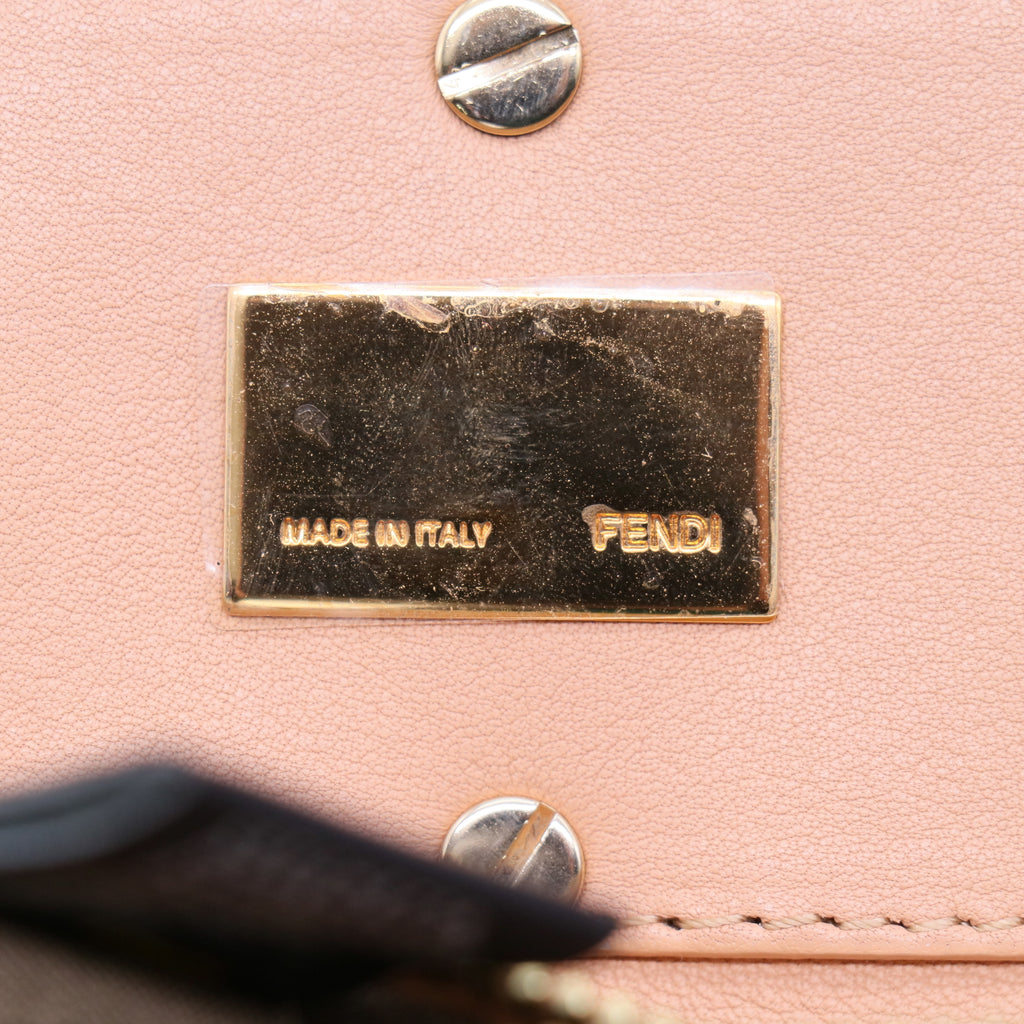 Fendi Beige Leather Mia Agnello Bag B21450