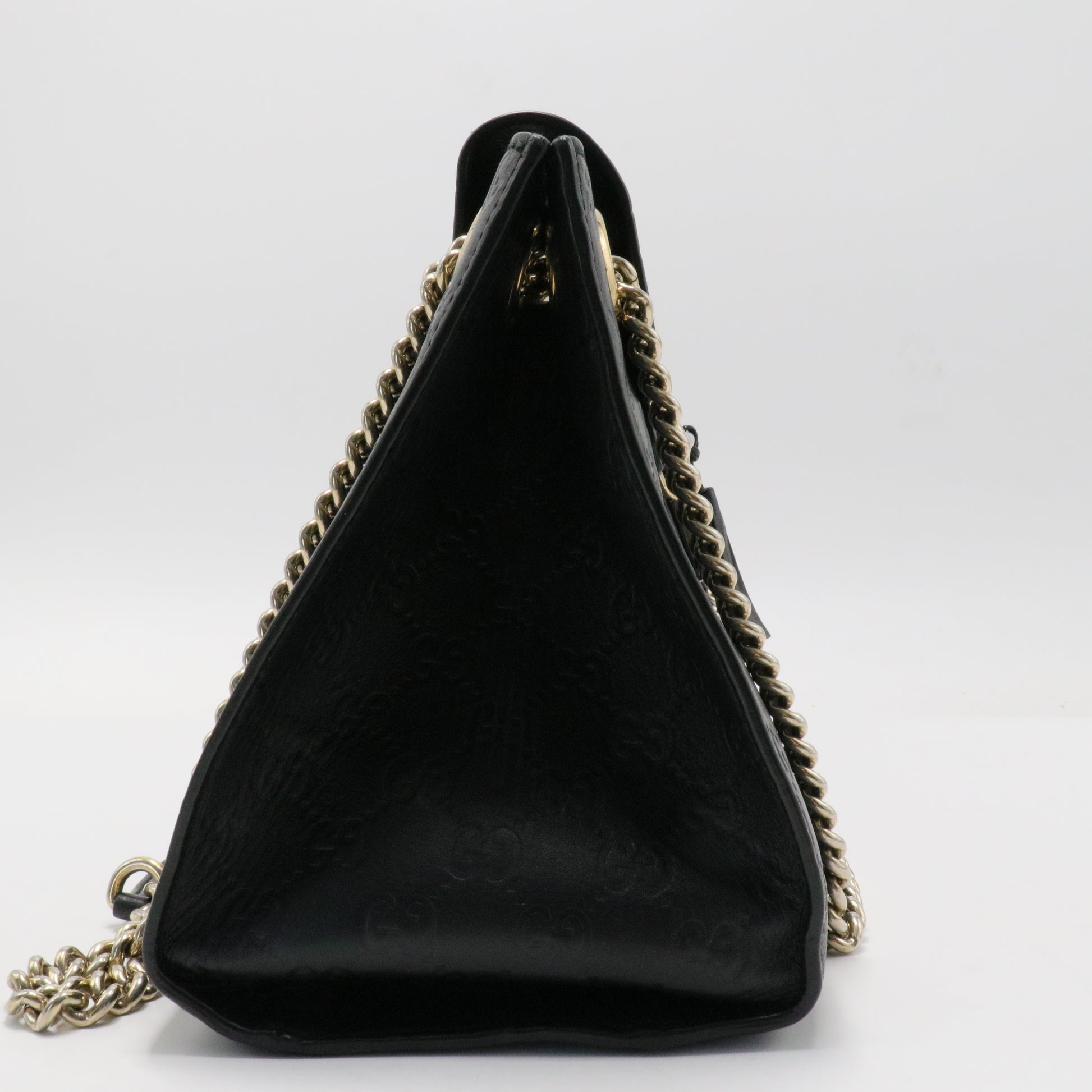 Guccissima Large Emily Chain Shoulder Bag Black