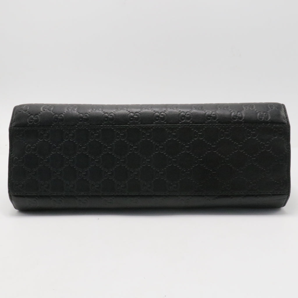 Guccissima Large Emily Chain Shoulder Bag Black