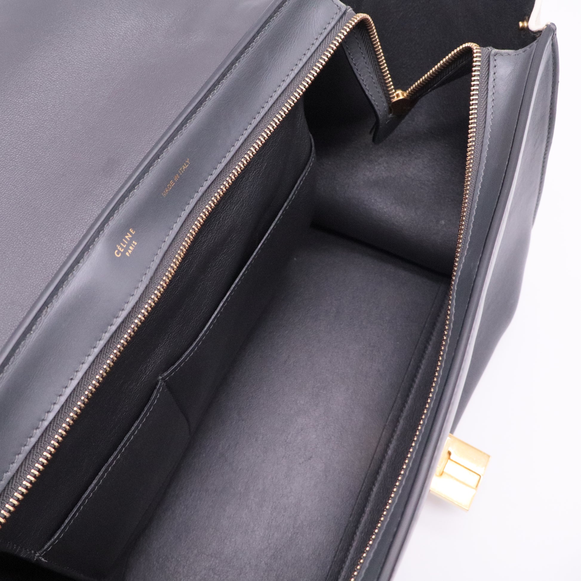 Tricolor Trapeze Bag Leather Medium
