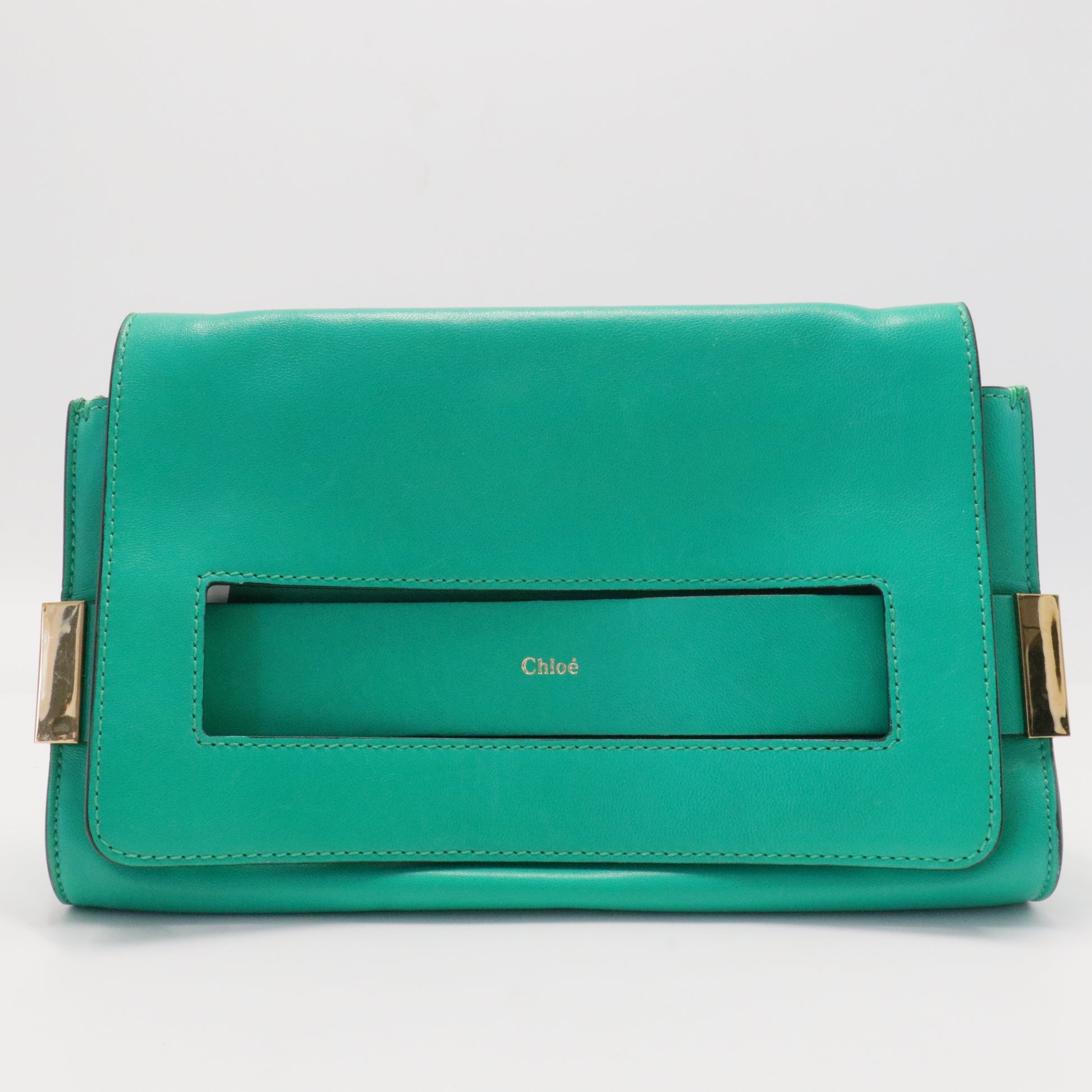 Elle Chain Clutch Python Medium
