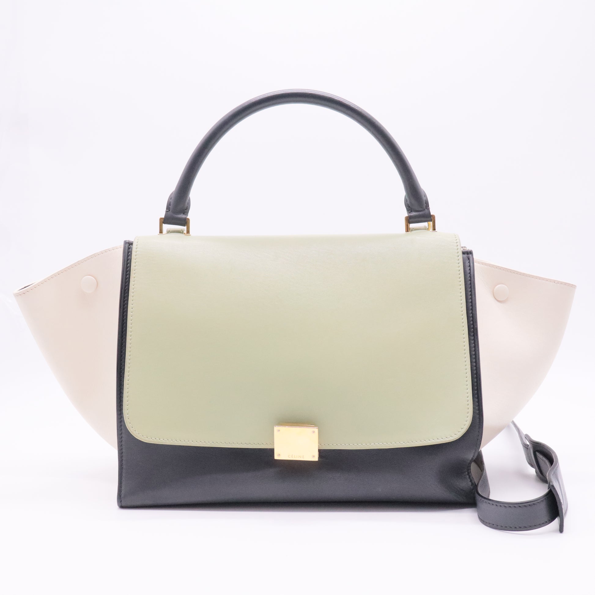 Tricolor Trapeze Bag Leather Medium