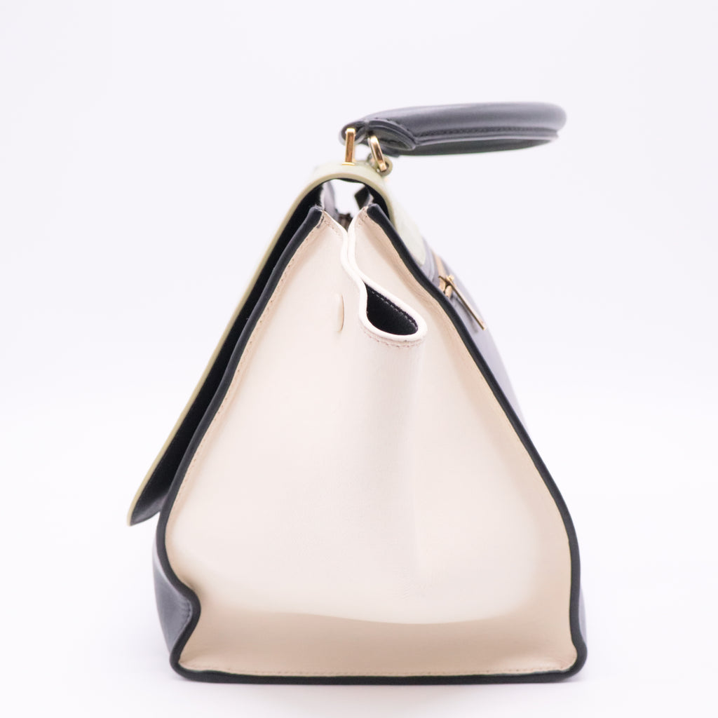 Tricolor Trapeze Bag Leather Medium