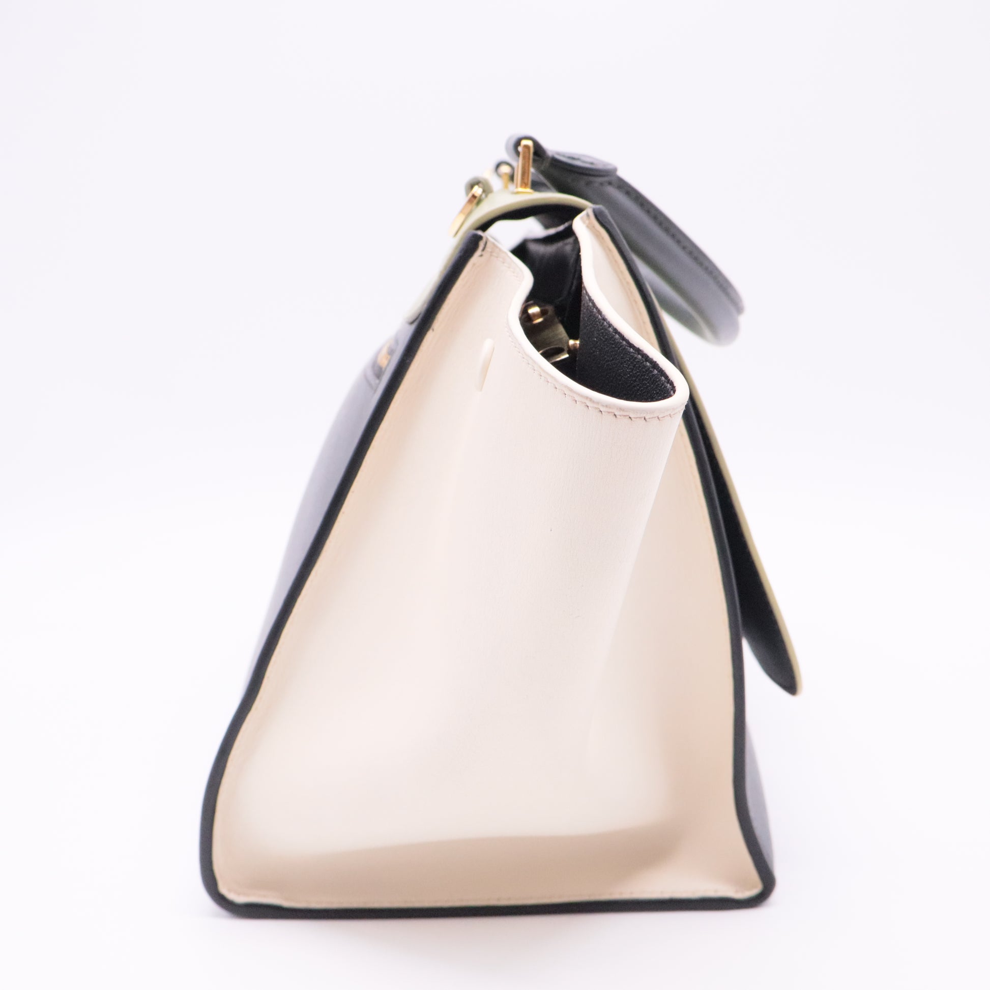 Tricolor Trapeze Bag Leather Medium
