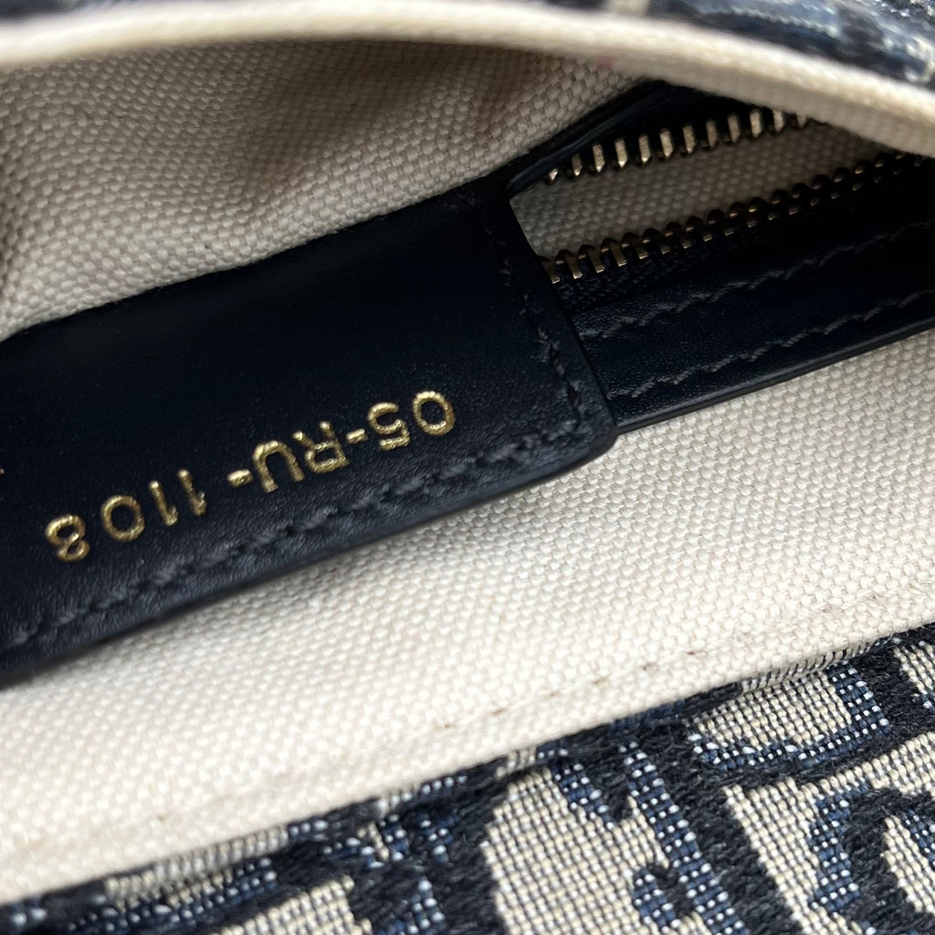 Oblique Saddle Bag Blue twins