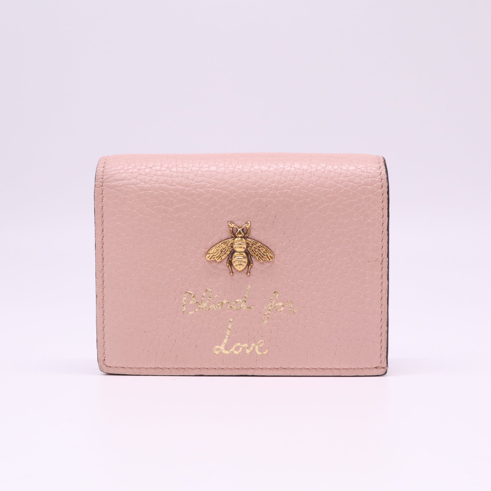 Gucci Animalier Leather Card Case Wallet W21978