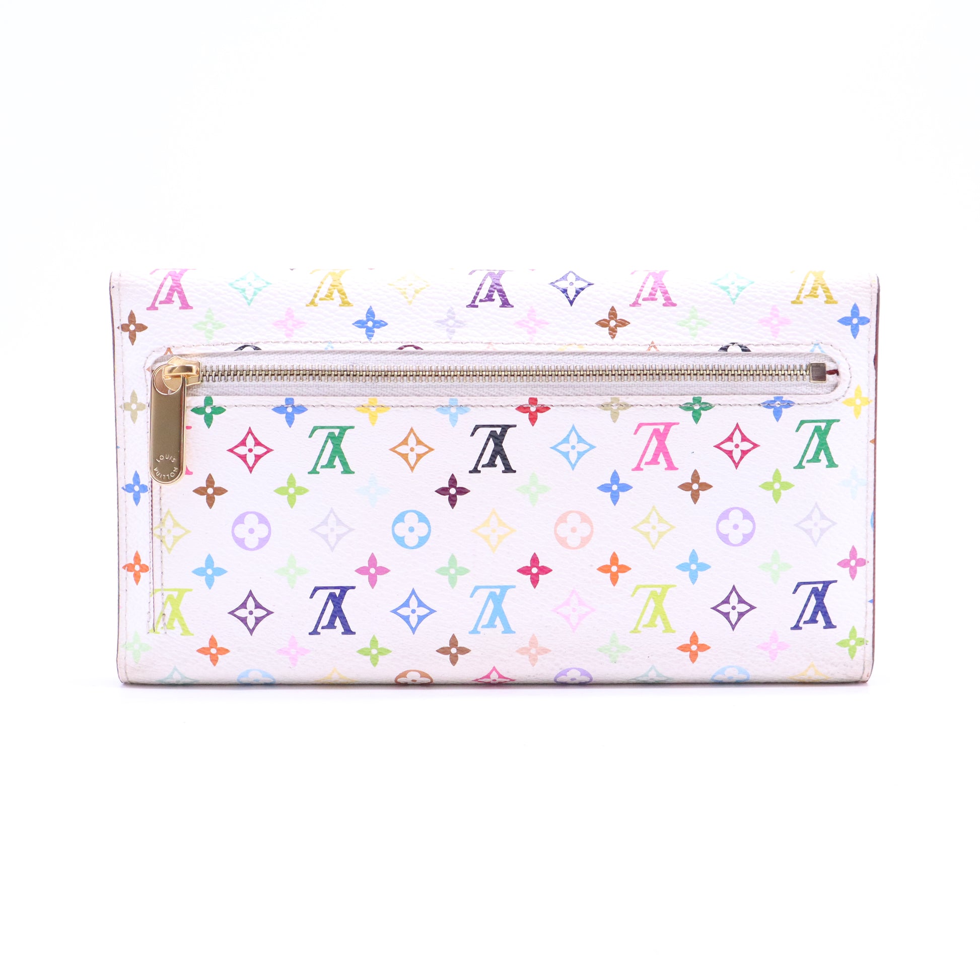 Louis Vuitton Monogram Multicolor Eugenie Wallet White Litchi twins W20800