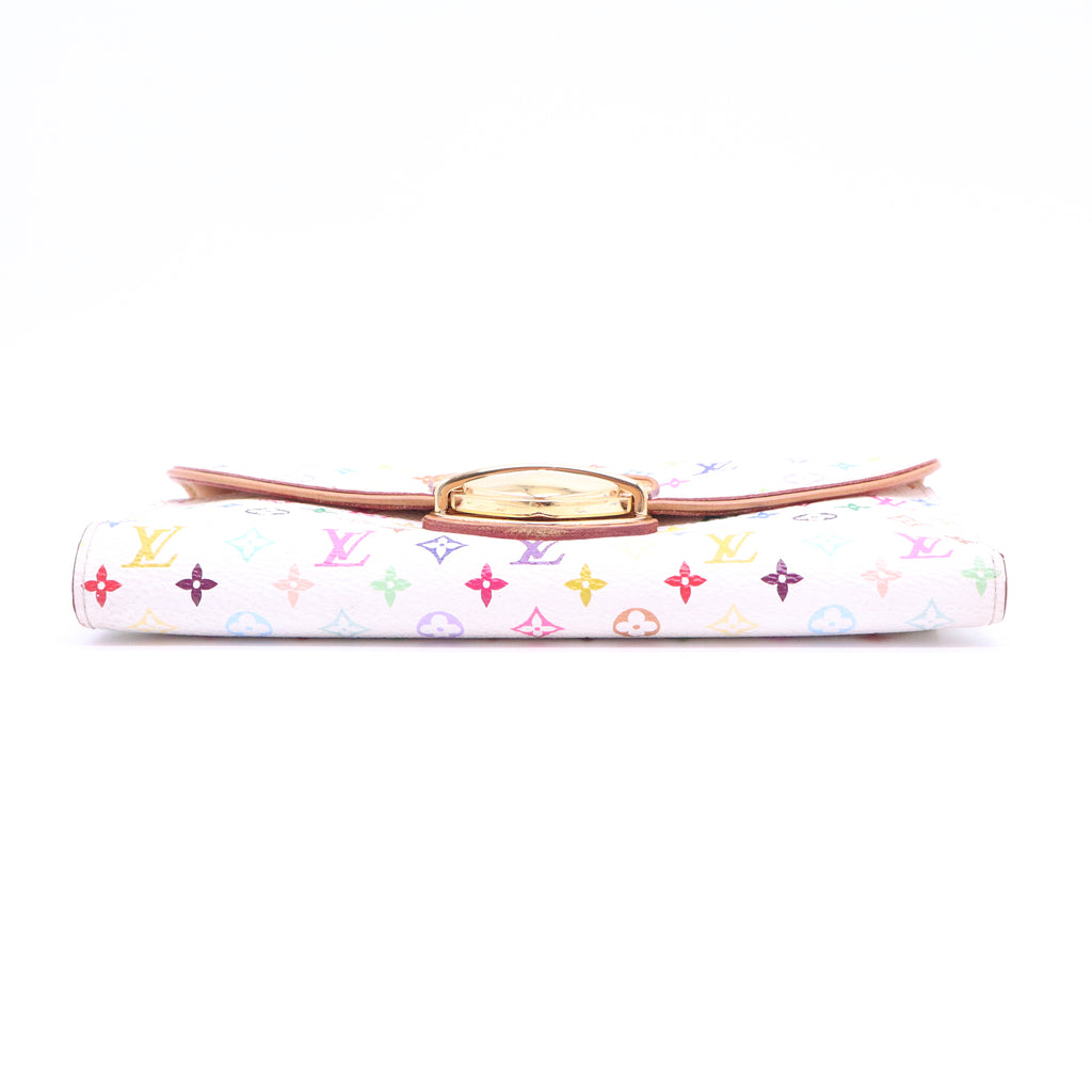 Louis Vuitton Monogram Multicolor Eugenie Wallet White Litchi twins W20800