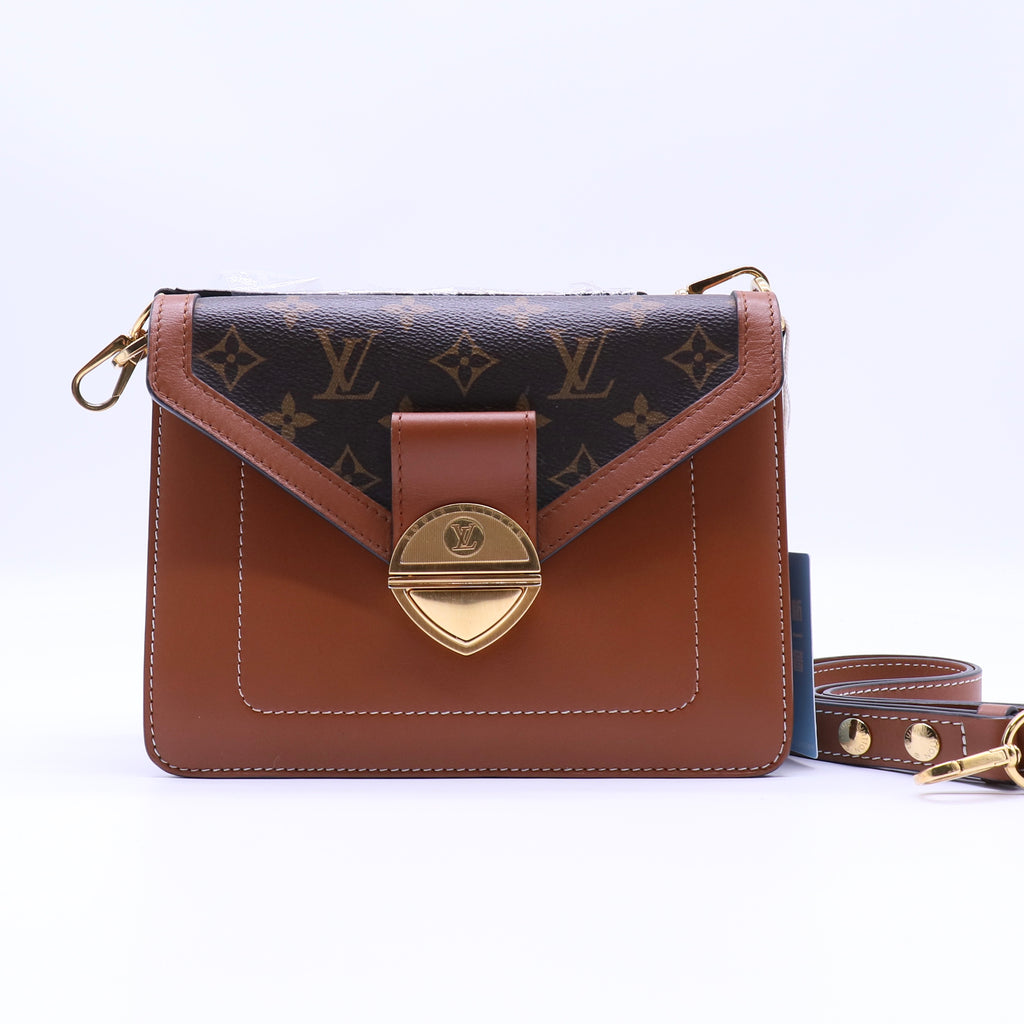 Biface Handbag Leather and Monogram Canvas Twins LDJ4319