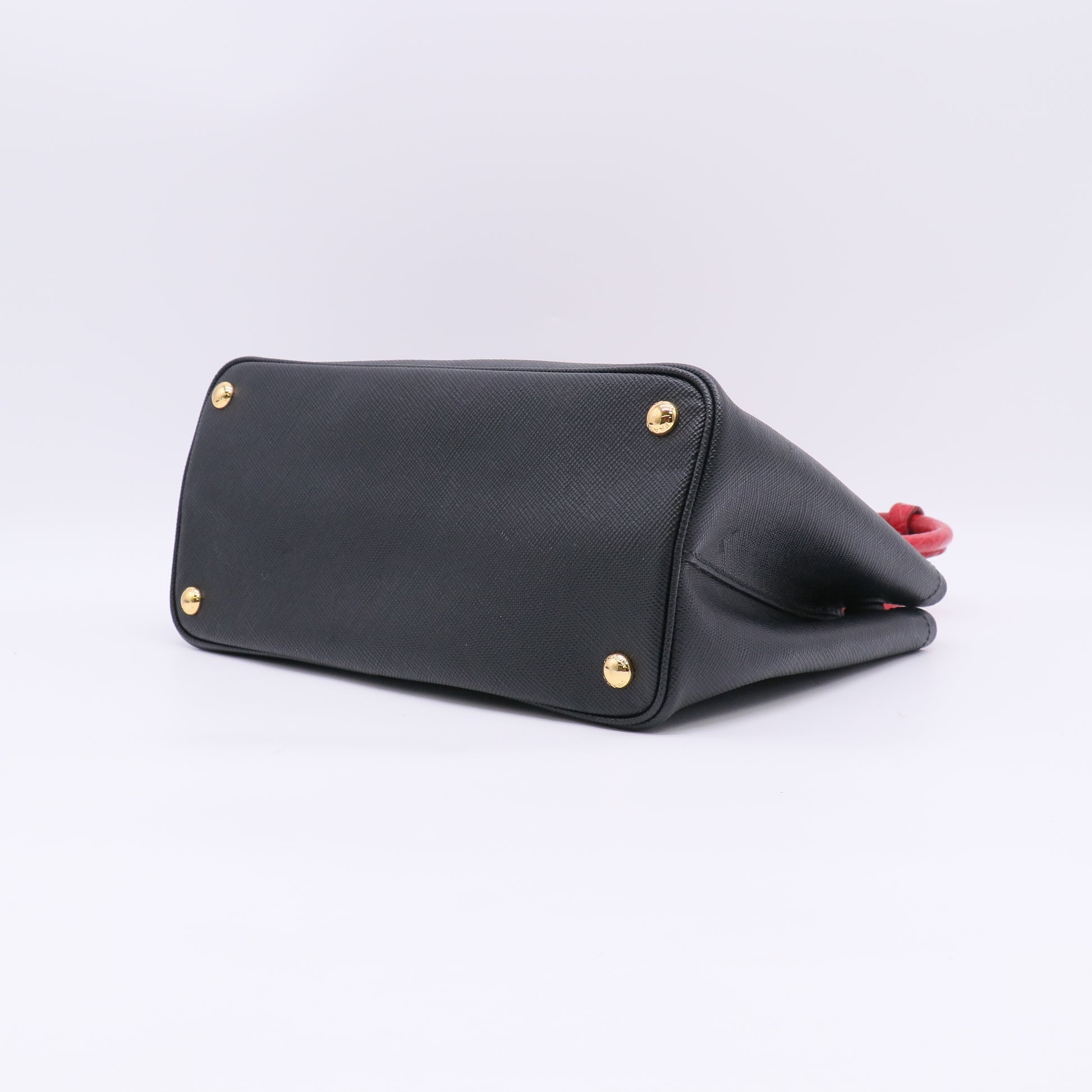 Prada Saffiano Cuir Crocodile Double Bag LDJ5119