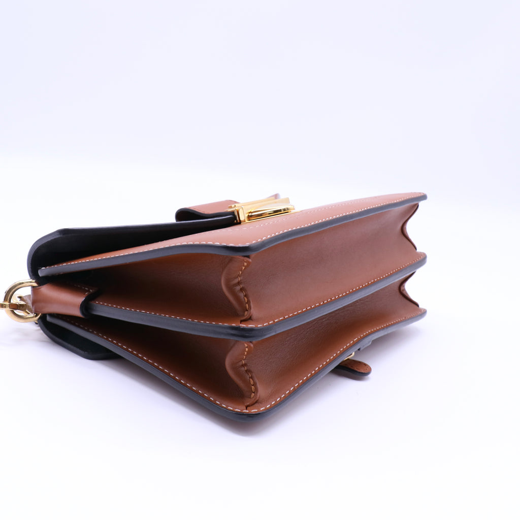 Biface Handbag Leather and Monogram Canvas Twins LDJ4319