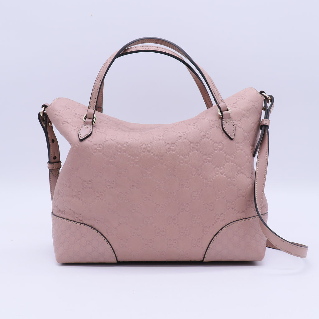 Signature Fold Over Tote Guccissima Leather Medium Twins B21359