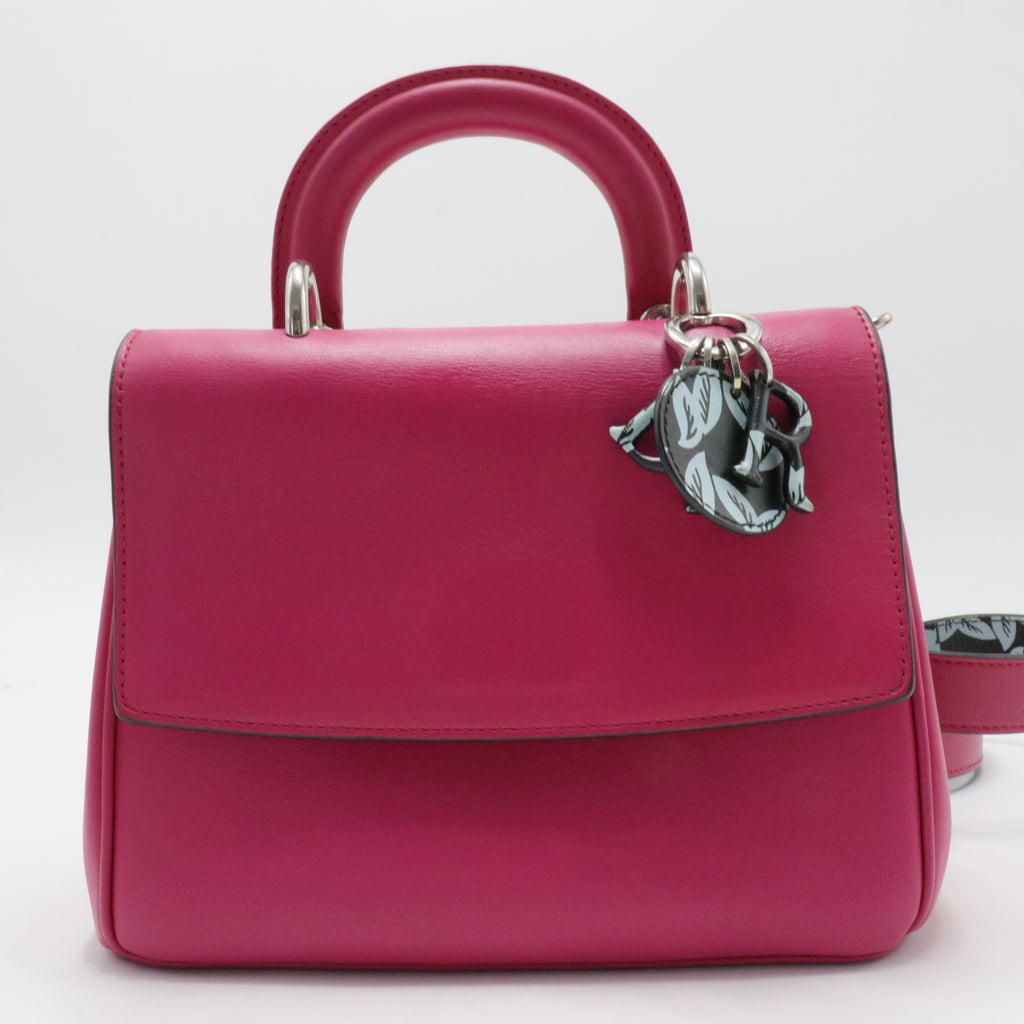 Pink Leather Be Dior Flap
