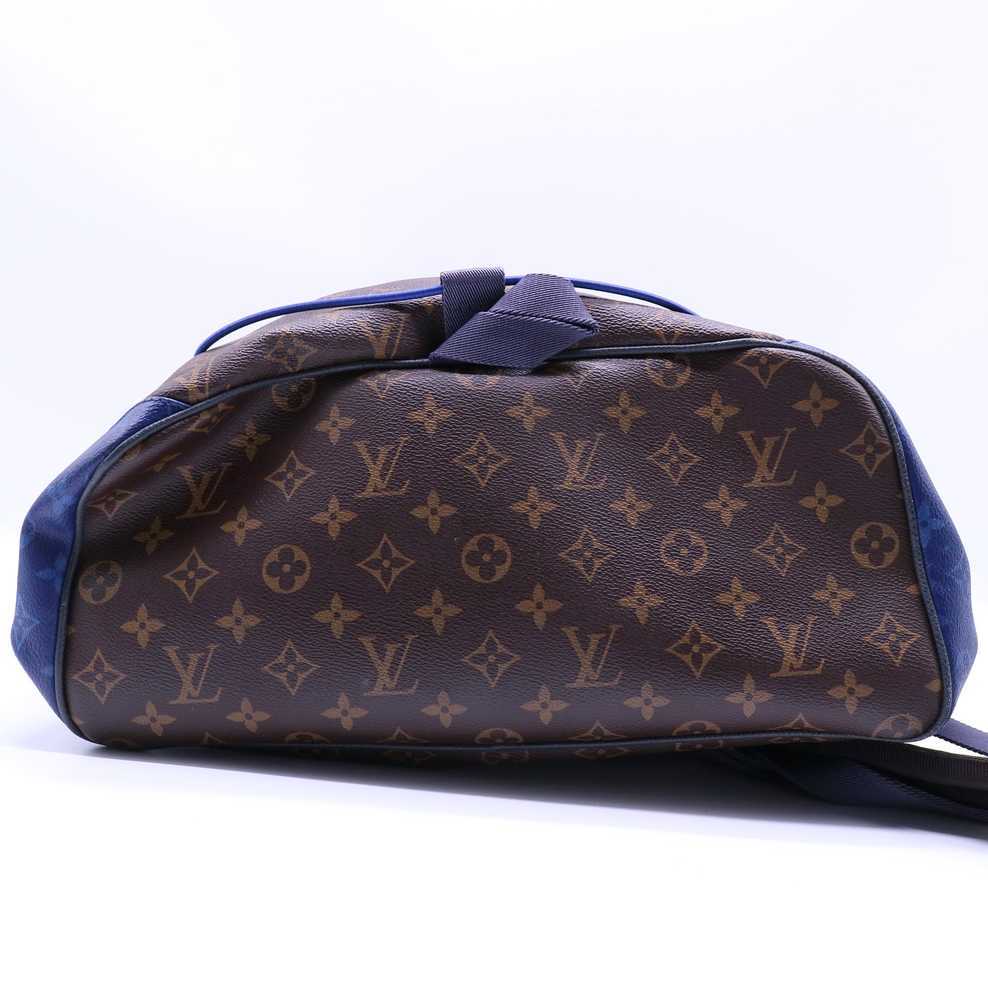 louis vuitton backpack marc newson x 2015 Brown/Blue Monogram Shearling Backpac Mine & Yours Marc Newson and Louis Vuitton,