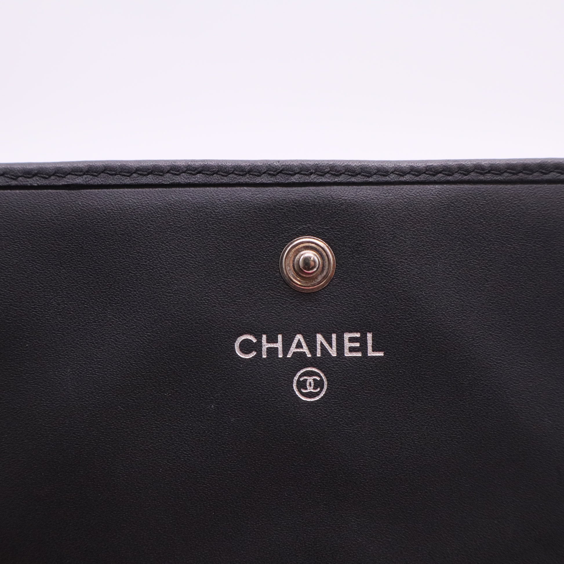 Chanel Matelasse Cambon Line Long Wallet Black  TWINS