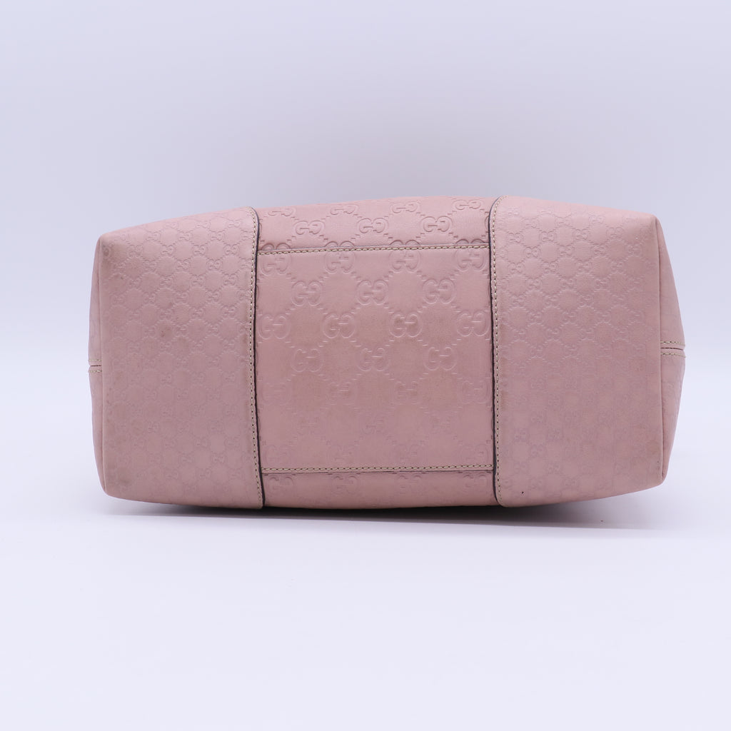 Signature Fold Over Tote Guccissima Leather Medium Twins B21359