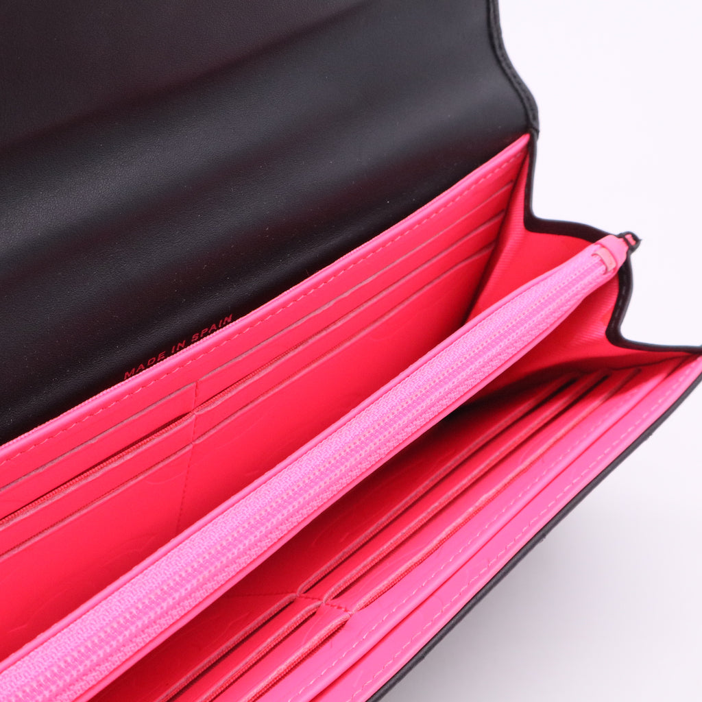 Chanel Matelasse Cambon Line Long Wallet Black  TWINS