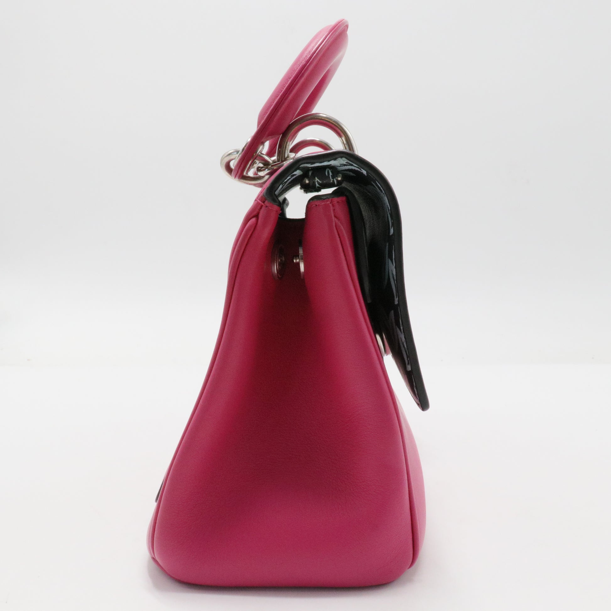 Pink Leather Be Dior Flap