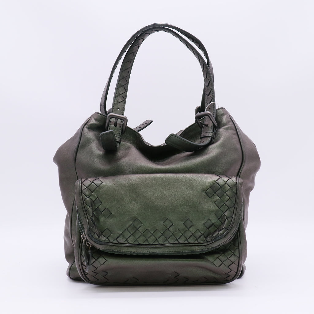 Bottega Veneta  Iridescent Scarabee Multi Pocket Tote twins LDJ5104
