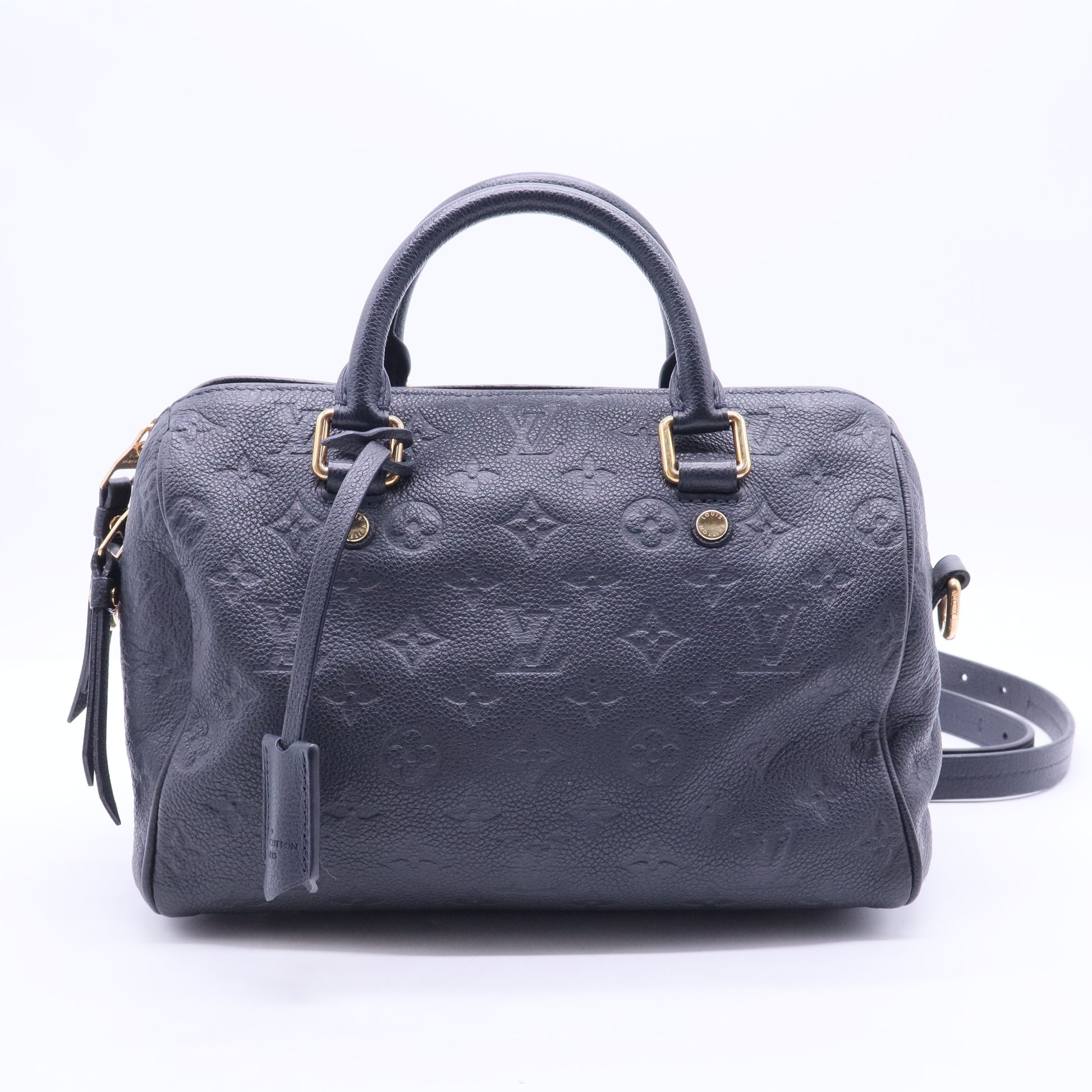 Speedy Bandouliere Bag Monogram Empreinte Leather 25 Twins