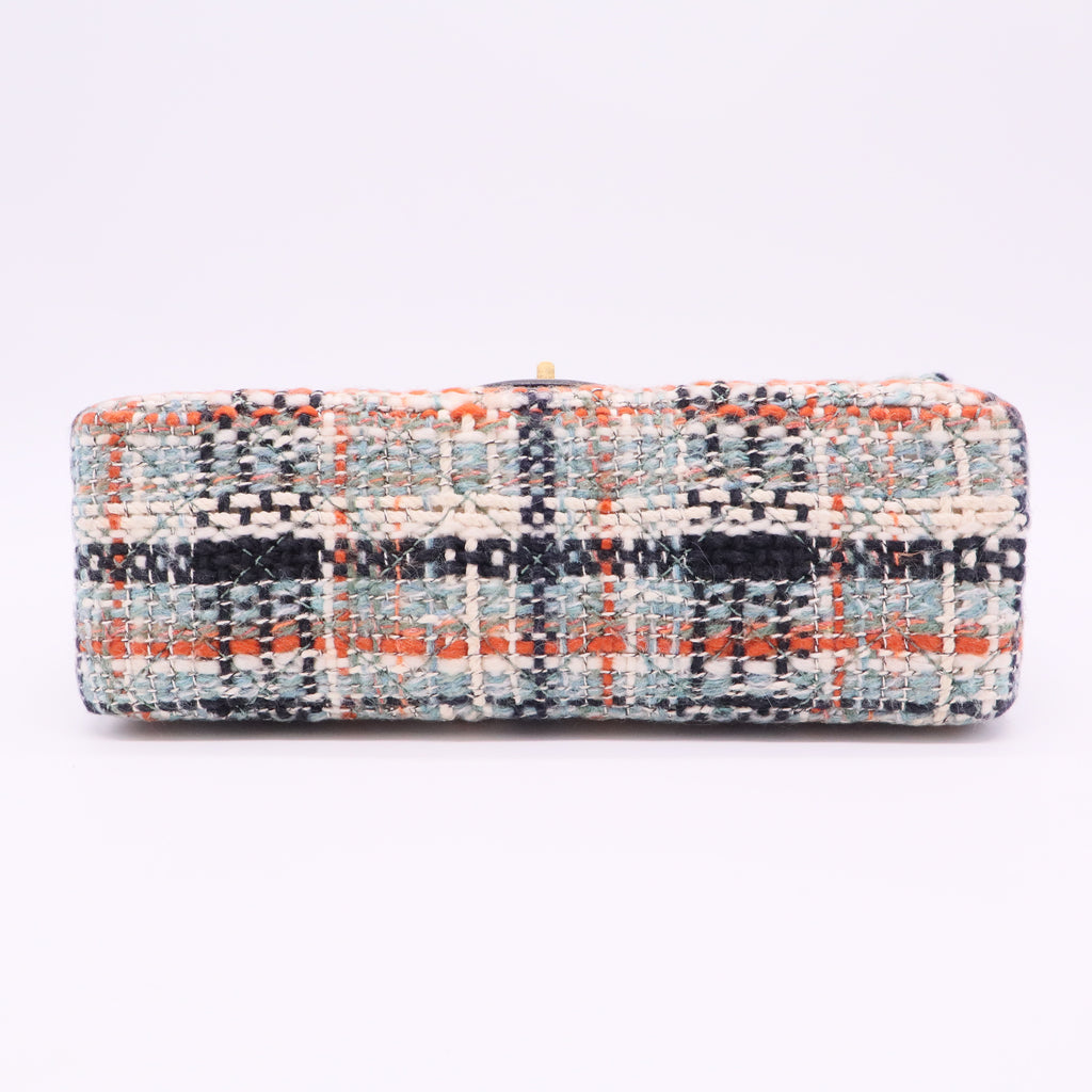 Multicolor Tweed 2.55 Medium Classic Double Flap Shoulder Bag Twins