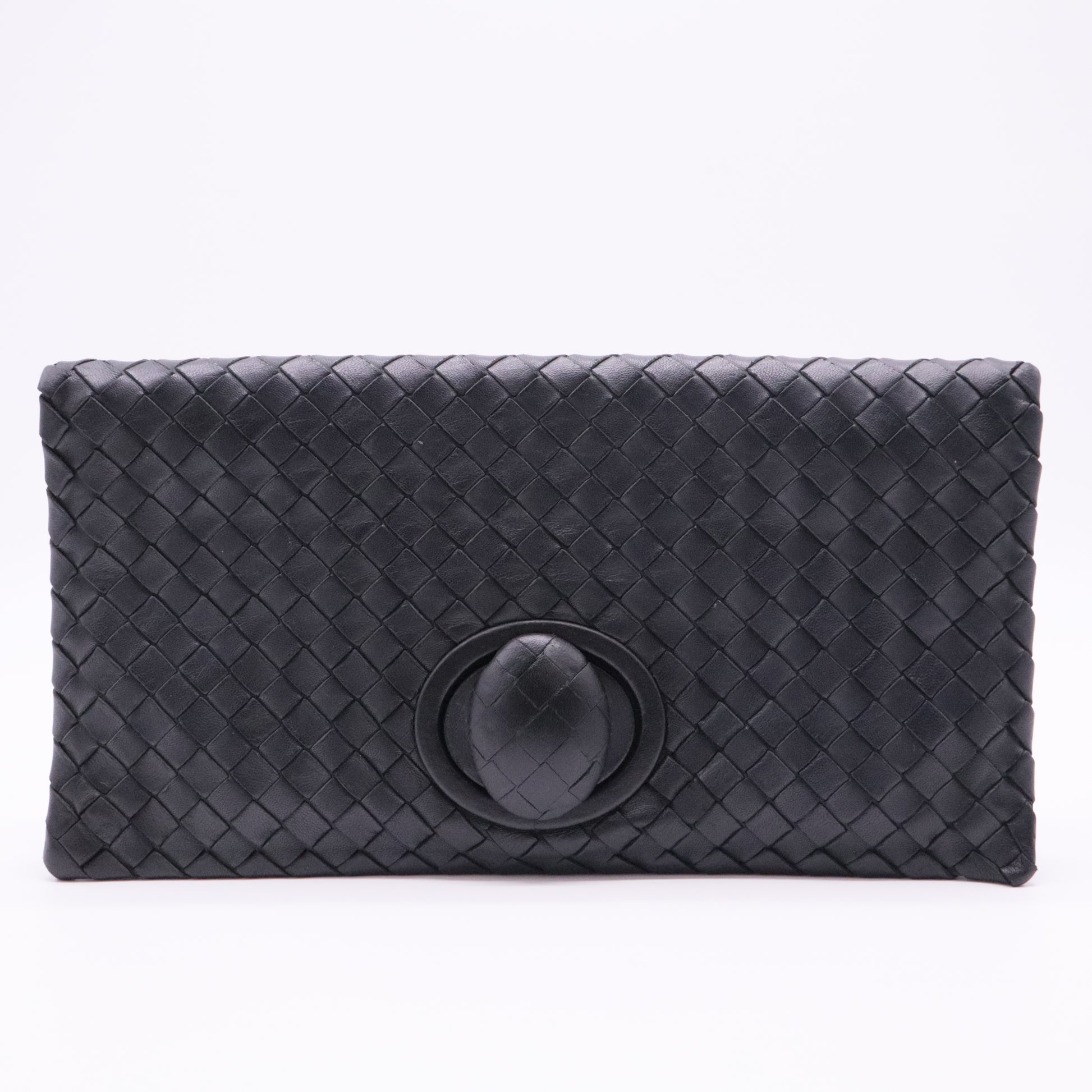 Nappa Intrecciato Turnlock Clutch Quetsche